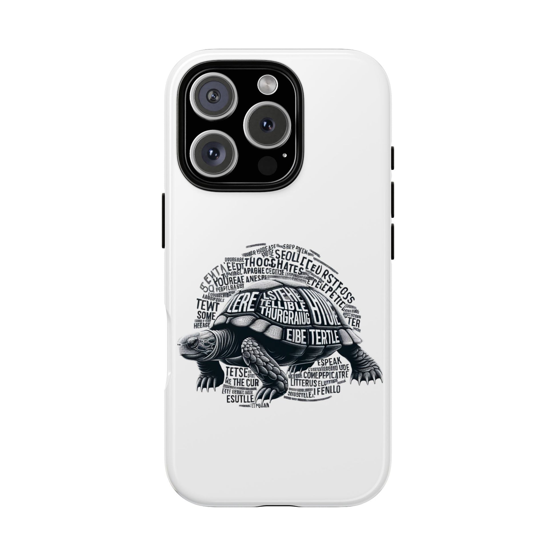 Turtle Phone Case with Inspirational Words | Tough Cases, Unique Gift, Nature Lover, Eco-Friendly, Phone Accessories