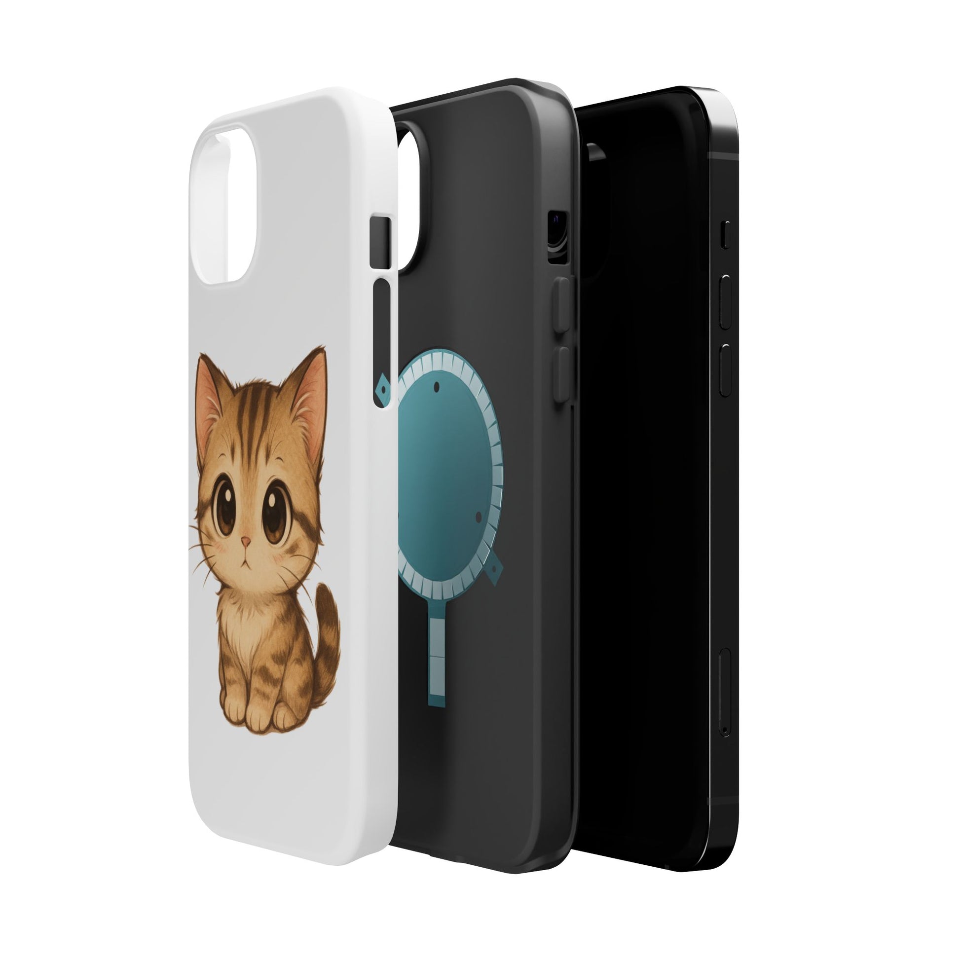 Cute Cat Magnetic iPhone 16 pro max Case – Kawaii Design for Cat Lovers, Unique Gifts for Pet Owners