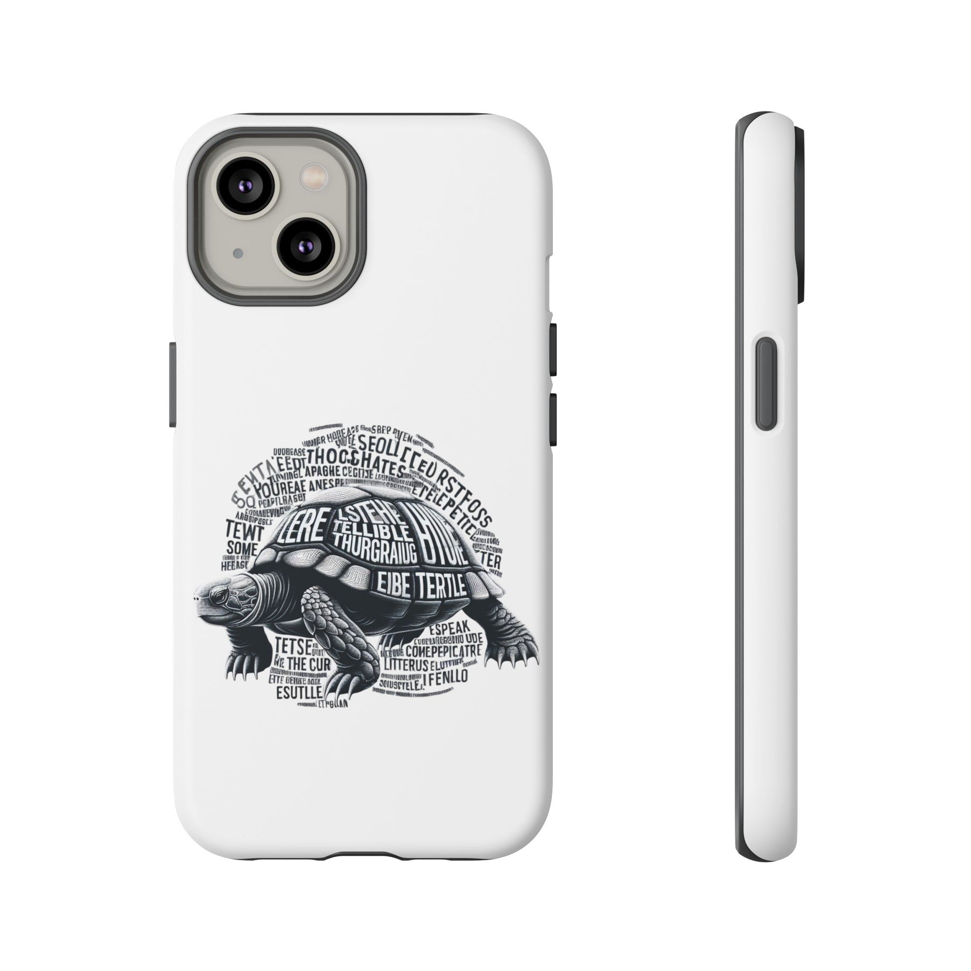 Turtle Phone Case with Inspirational Words | Tough Cases, Unique Gift, Nature Lover, Eco-Friendly, Phone Accessories