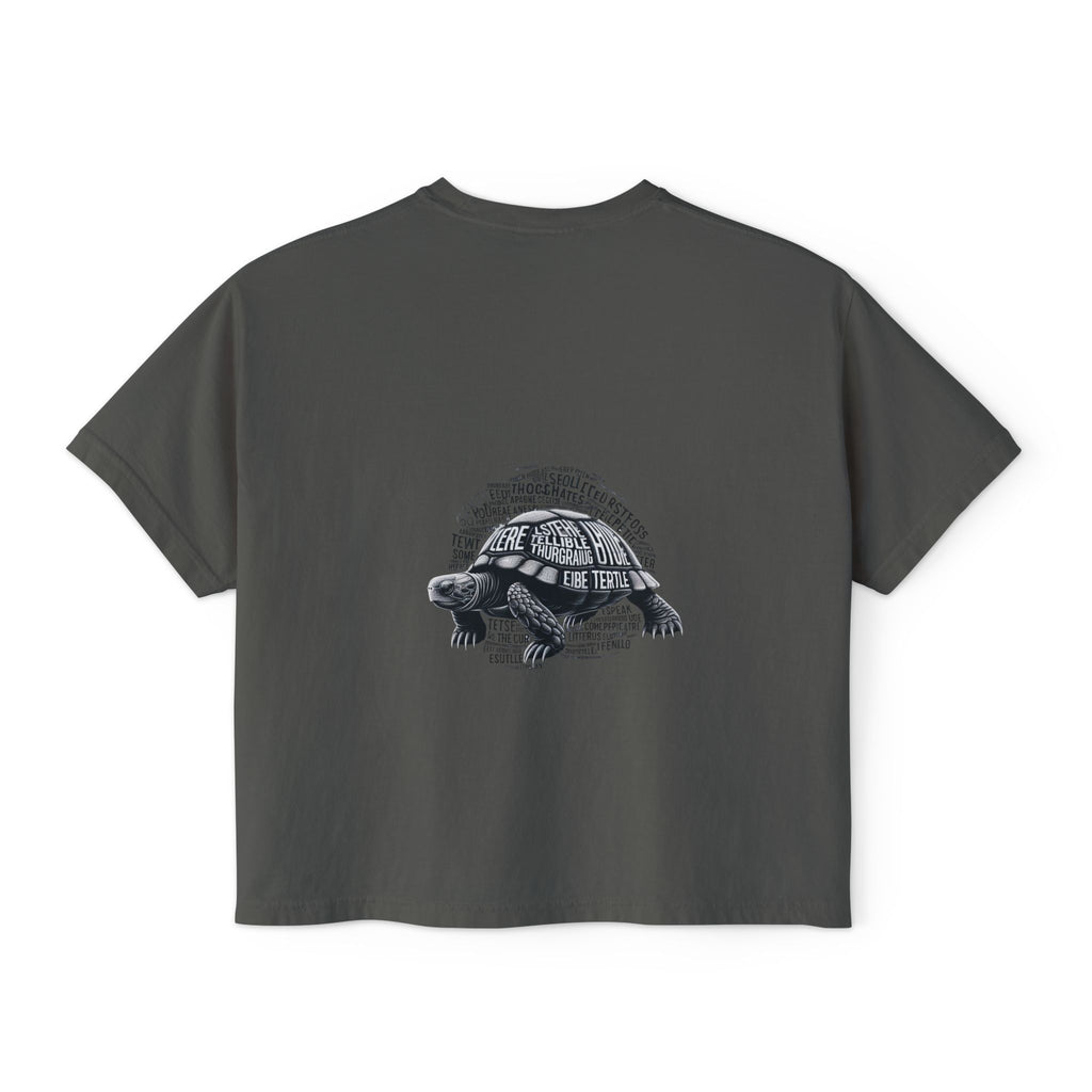 Fun Shell Yeah Women's Boxy Tee, Graphic Tee, Turtle Shirt, Animal Lover Gift, Casual Summer Top
