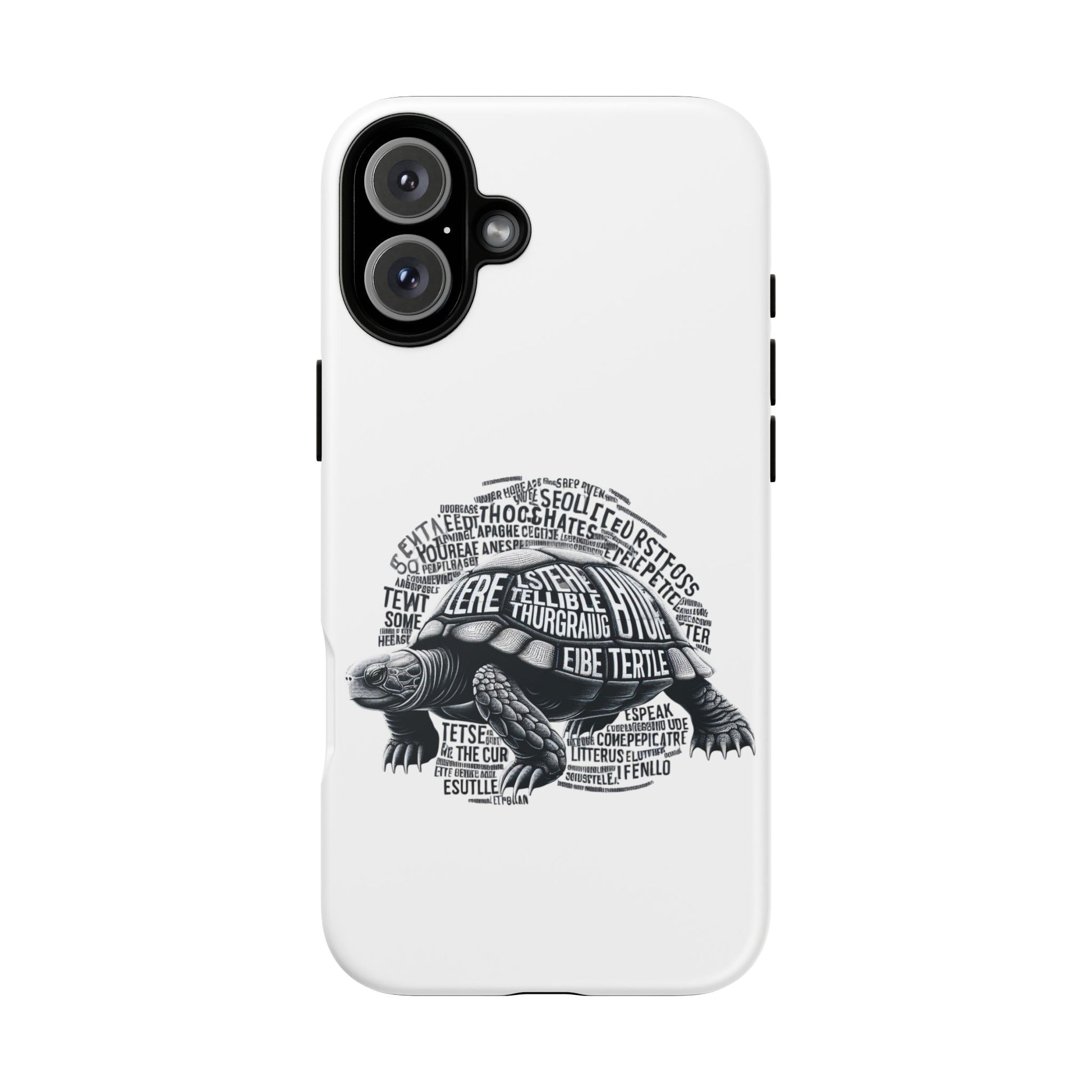Turtle Phone Case with Inspirational Words | Tough Cases, Unique Gift, Nature Lover, Eco-Friendly, Phone Accessories