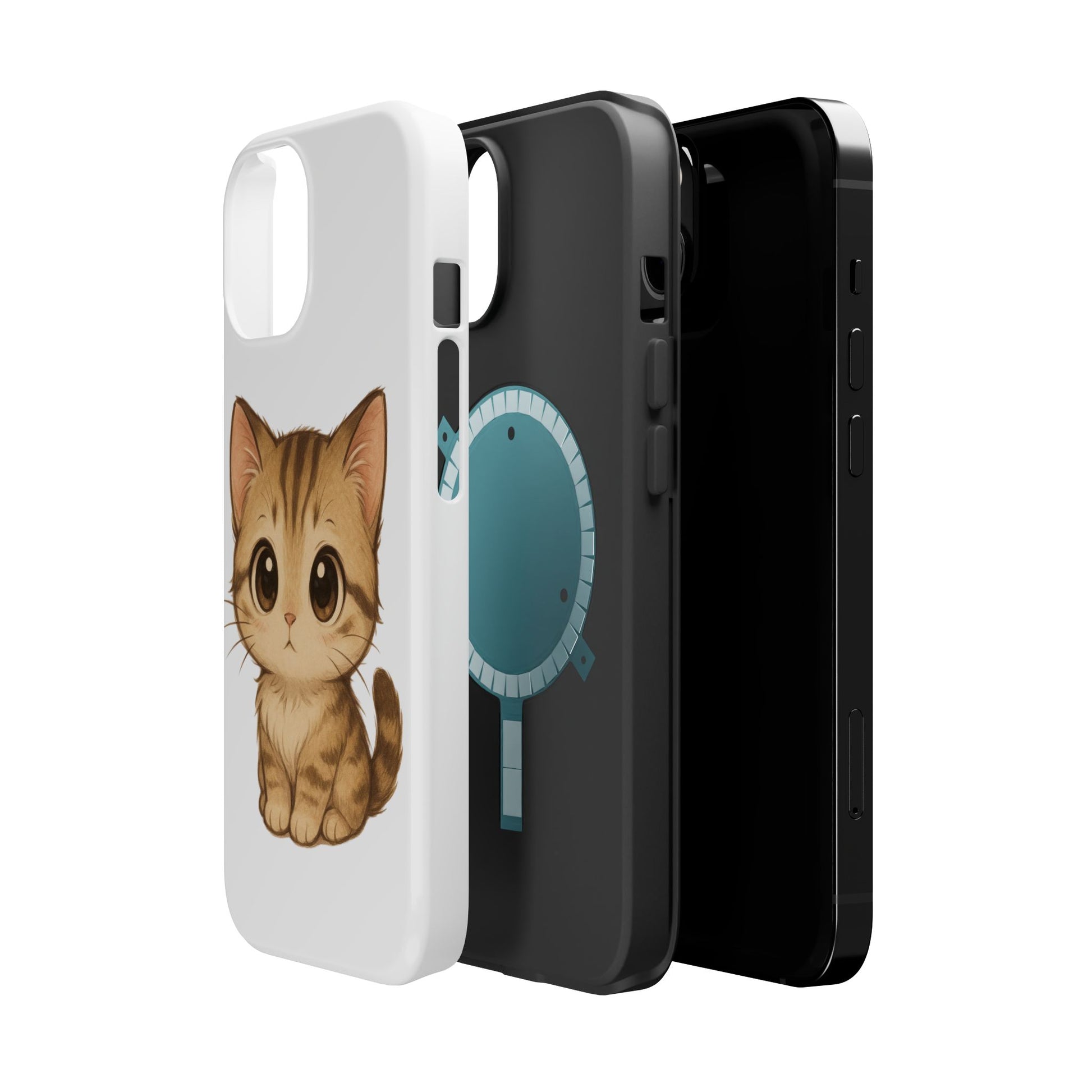 Cute Cat Magnetic iPhone 16 pro max Case – Kawaii Design for Cat Lovers, Unique Gifts for Pet Owners