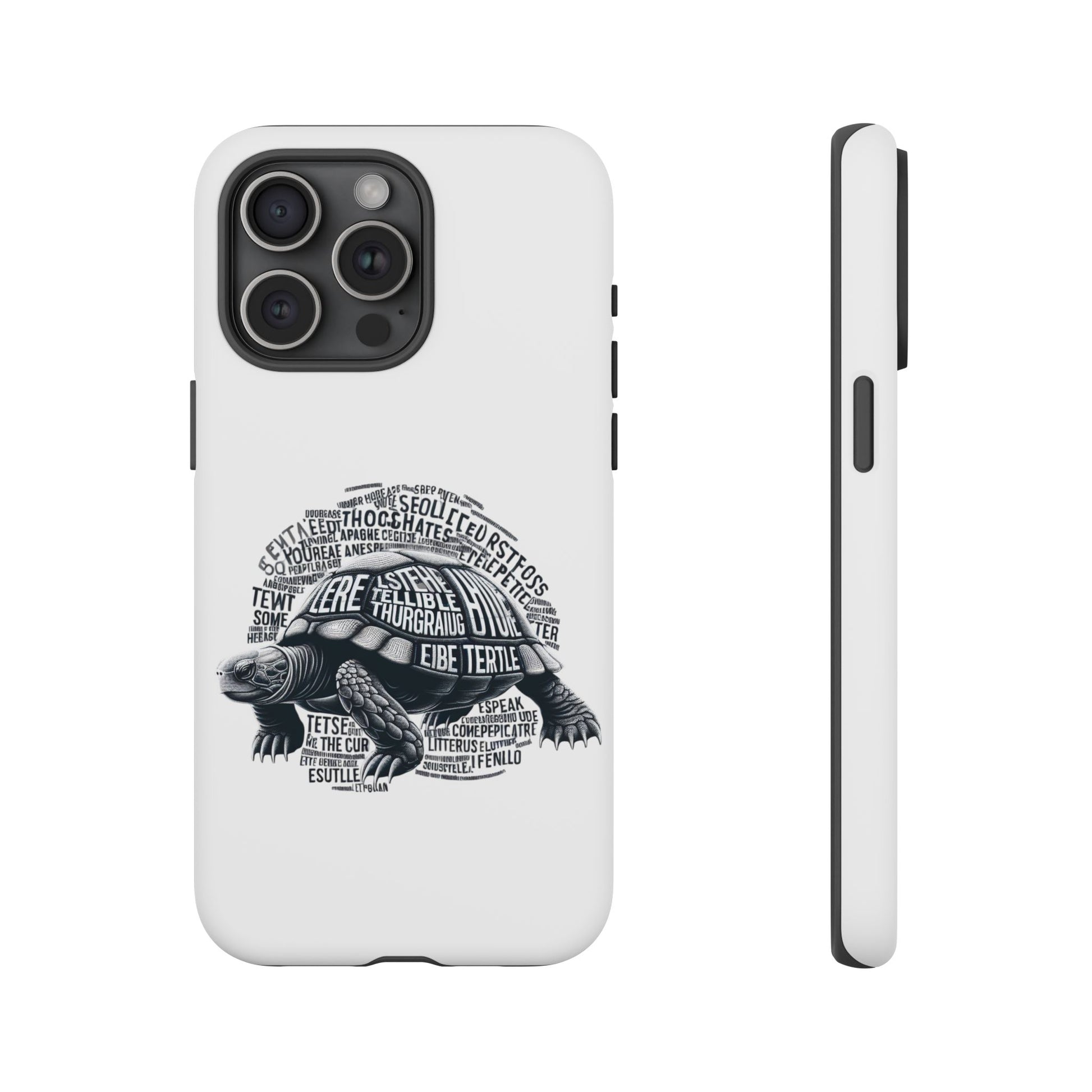 Turtle Phone Case with Inspirational Words | Tough Cases, Unique Gift, Nature Lover, Eco-Friendly, Phone Accessories