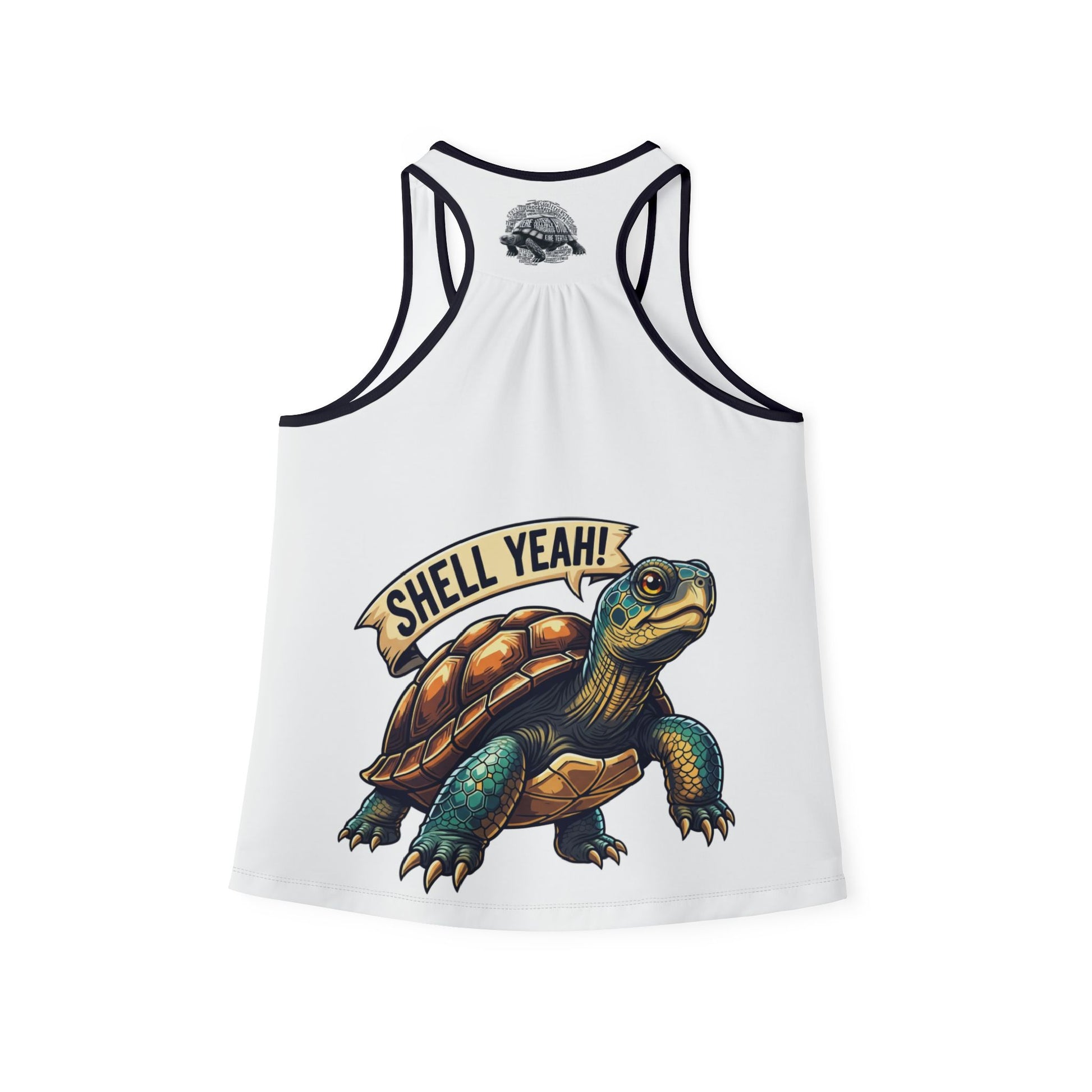 Shell Yeah! Women's Tank Top, Funny Turtle Shirt, Summer Apparel, Gift for Sea Lovers, Eco-Friendly Activewear, Casual Beachwear