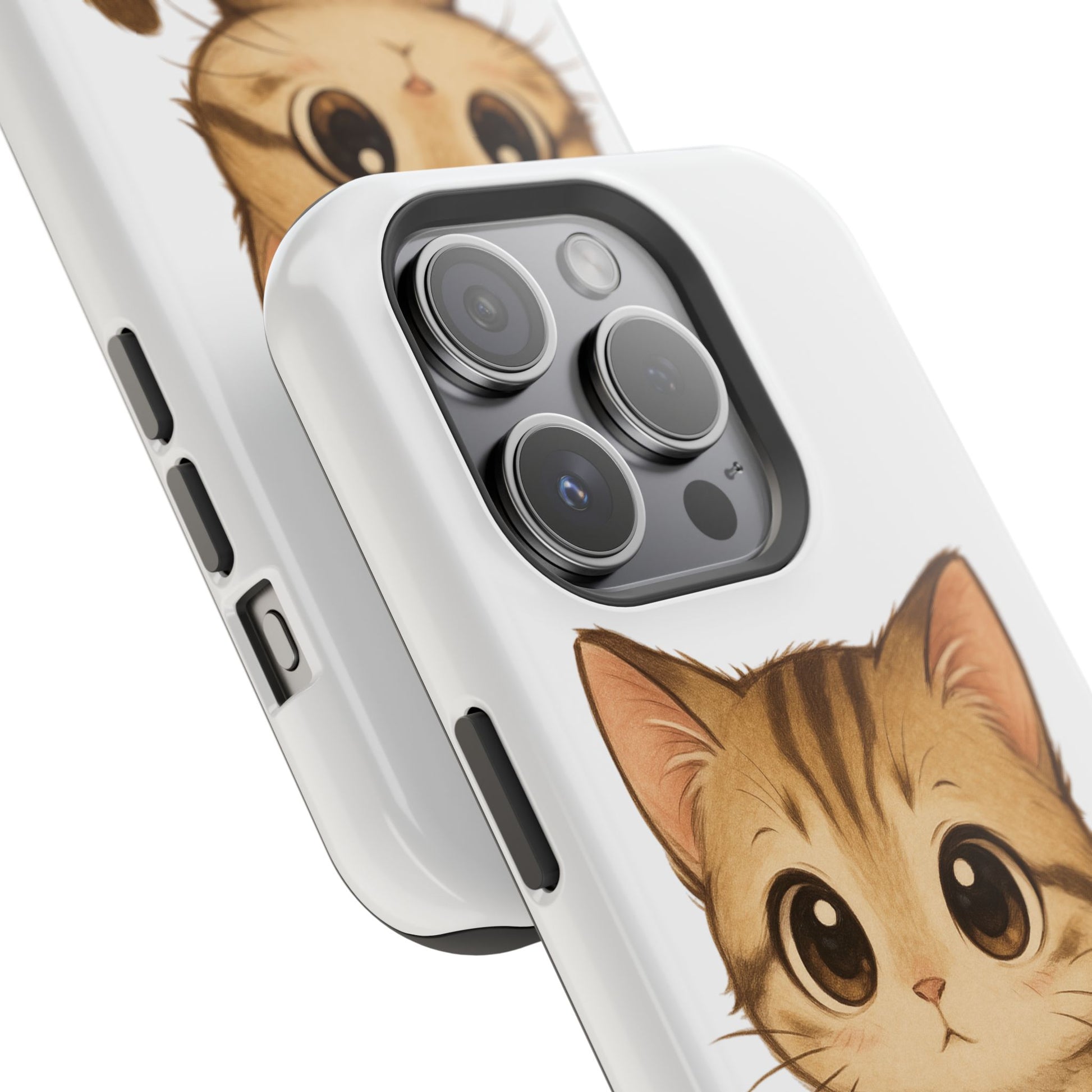 Cute Cat Magnetic iPhone 16 pro max Case – Kawaii Design for Cat Lovers, Unique Gifts for Pet Owners