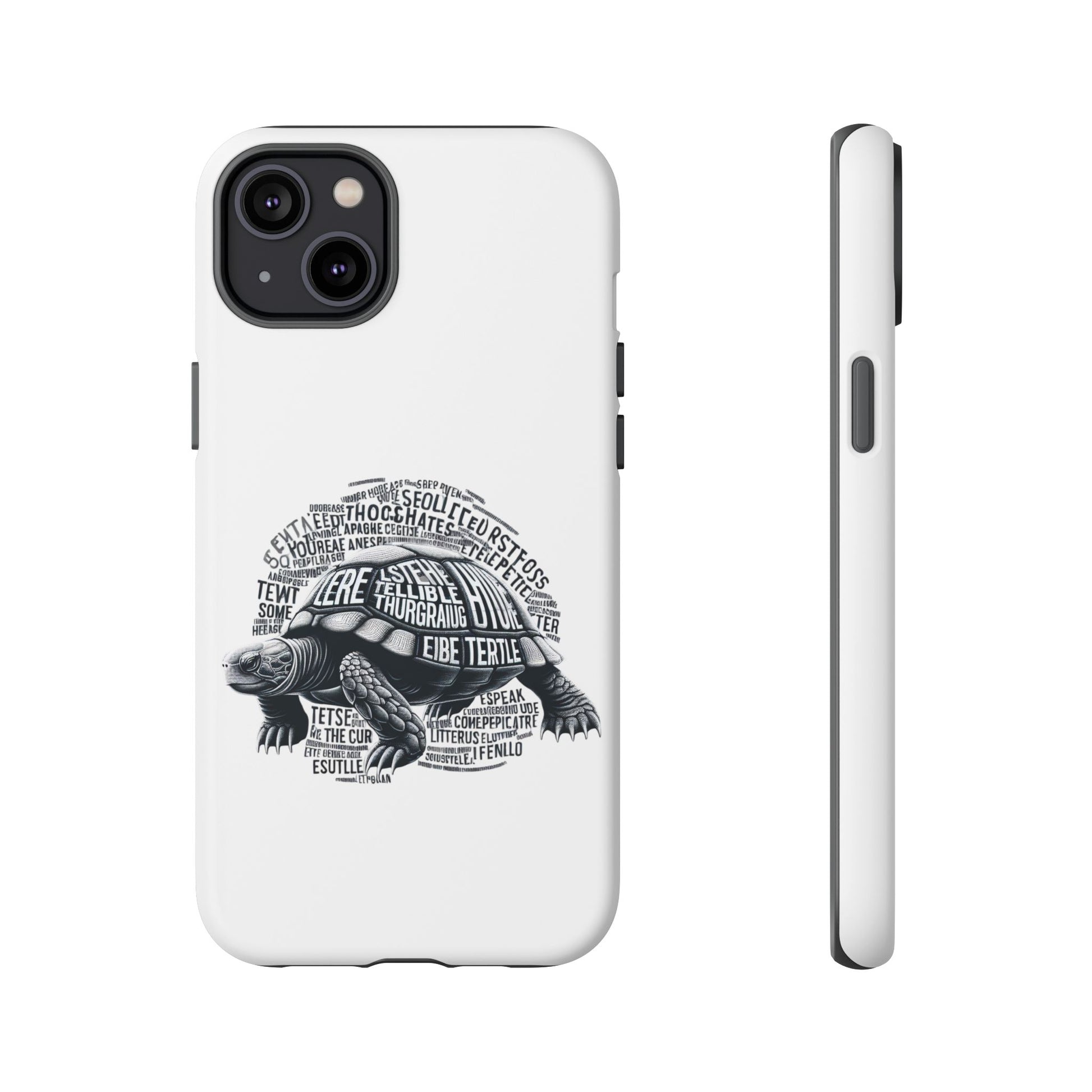 Turtle Phone Case with Inspirational Words | Tough Cases, Unique Gift, Nature Lover, Eco-Friendly, Phone Accessories