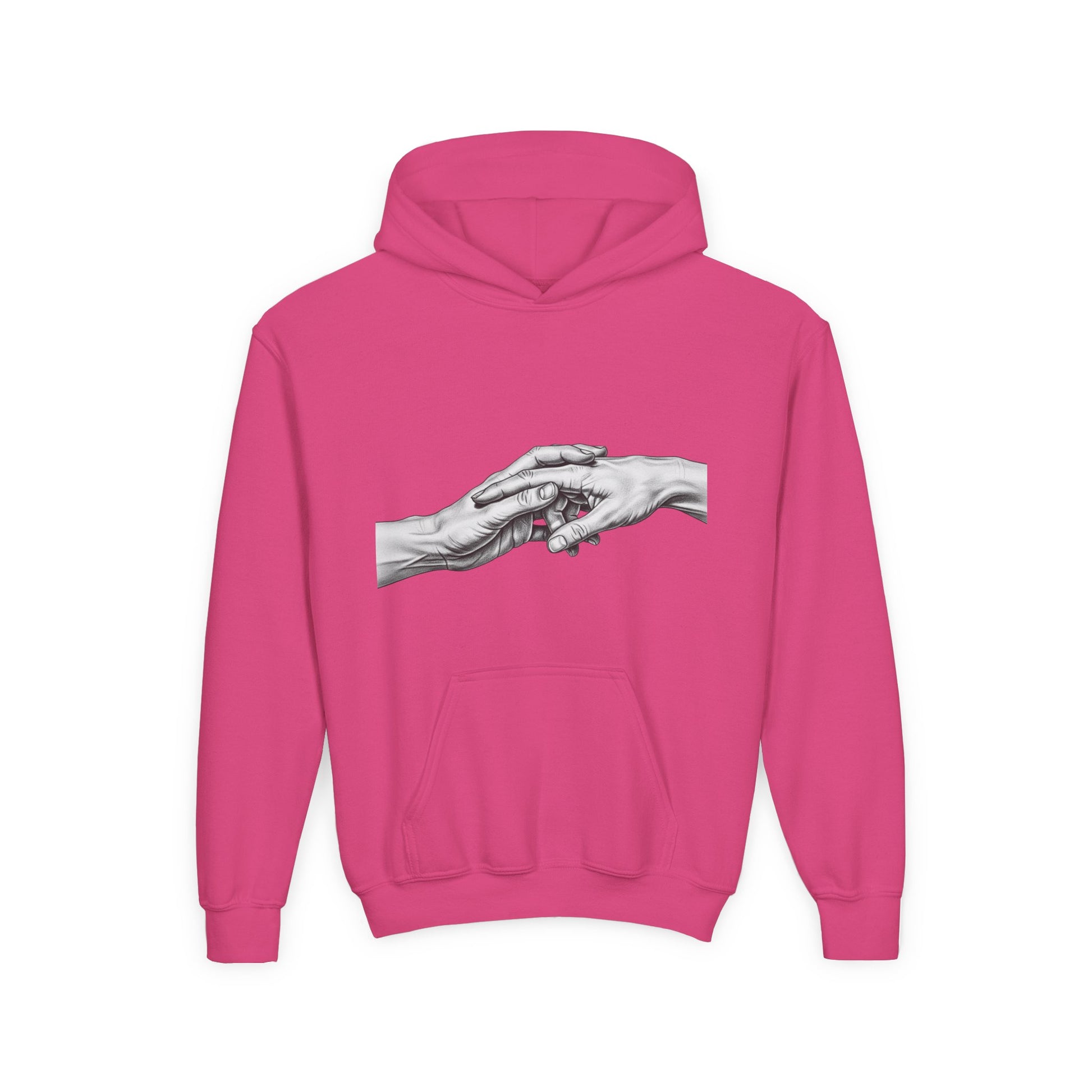 Unified Hands Youth Hoodie - Inspirational Sweatshirt, Gift for Teens, Cozy Lounge Wear, Unique Animal Lover Hoodie, Art-Inspired Apparel