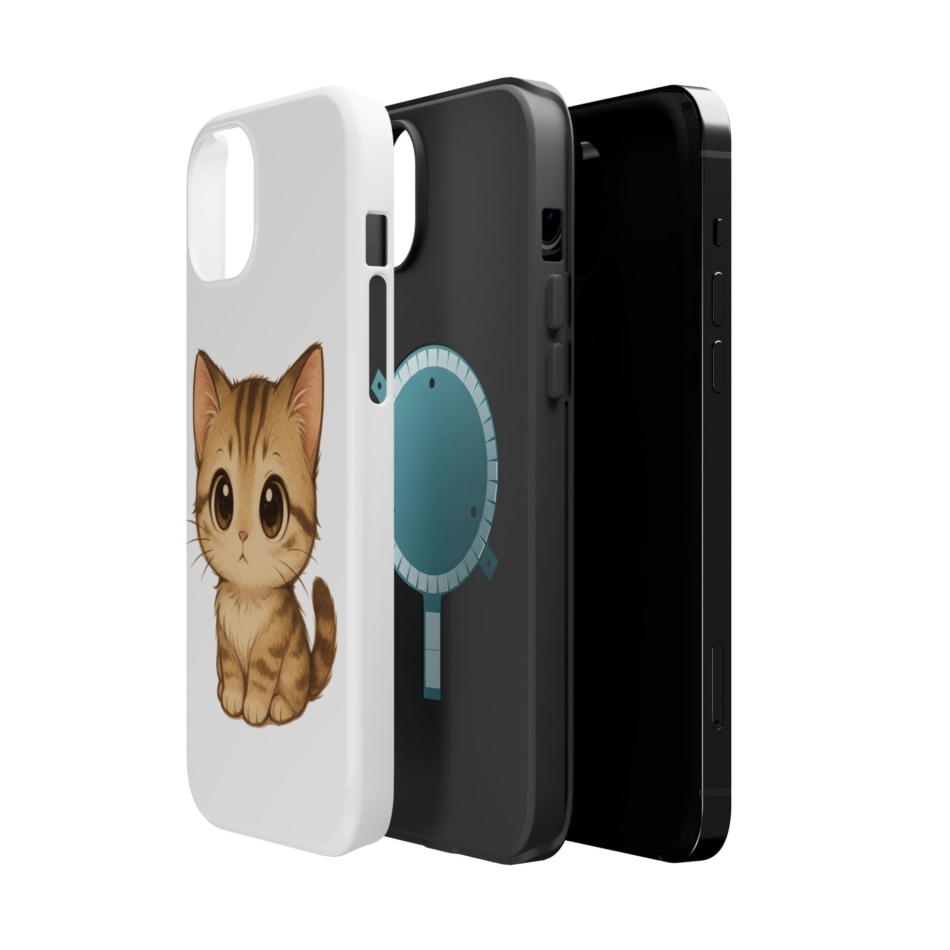 Cute Cat Magnetic iPhone 16 pro max Case – Kawaii Design for Cat Lovers, Unique Gifts for Pet Owners