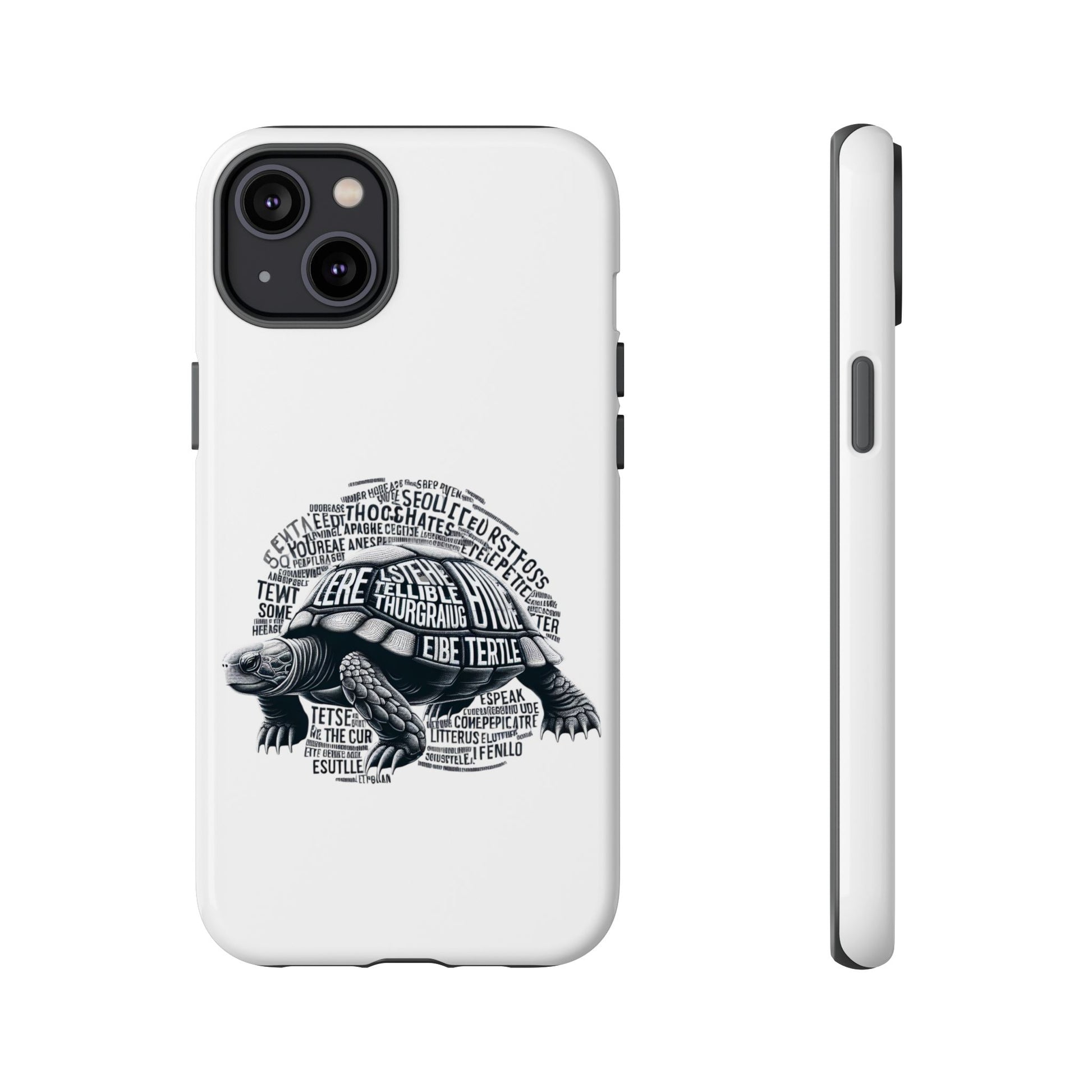 Turtle Phone Case with Inspirational Words | Tough Cases, Unique Gift, Nature Lover, Eco-Friendly, Phone Accessories