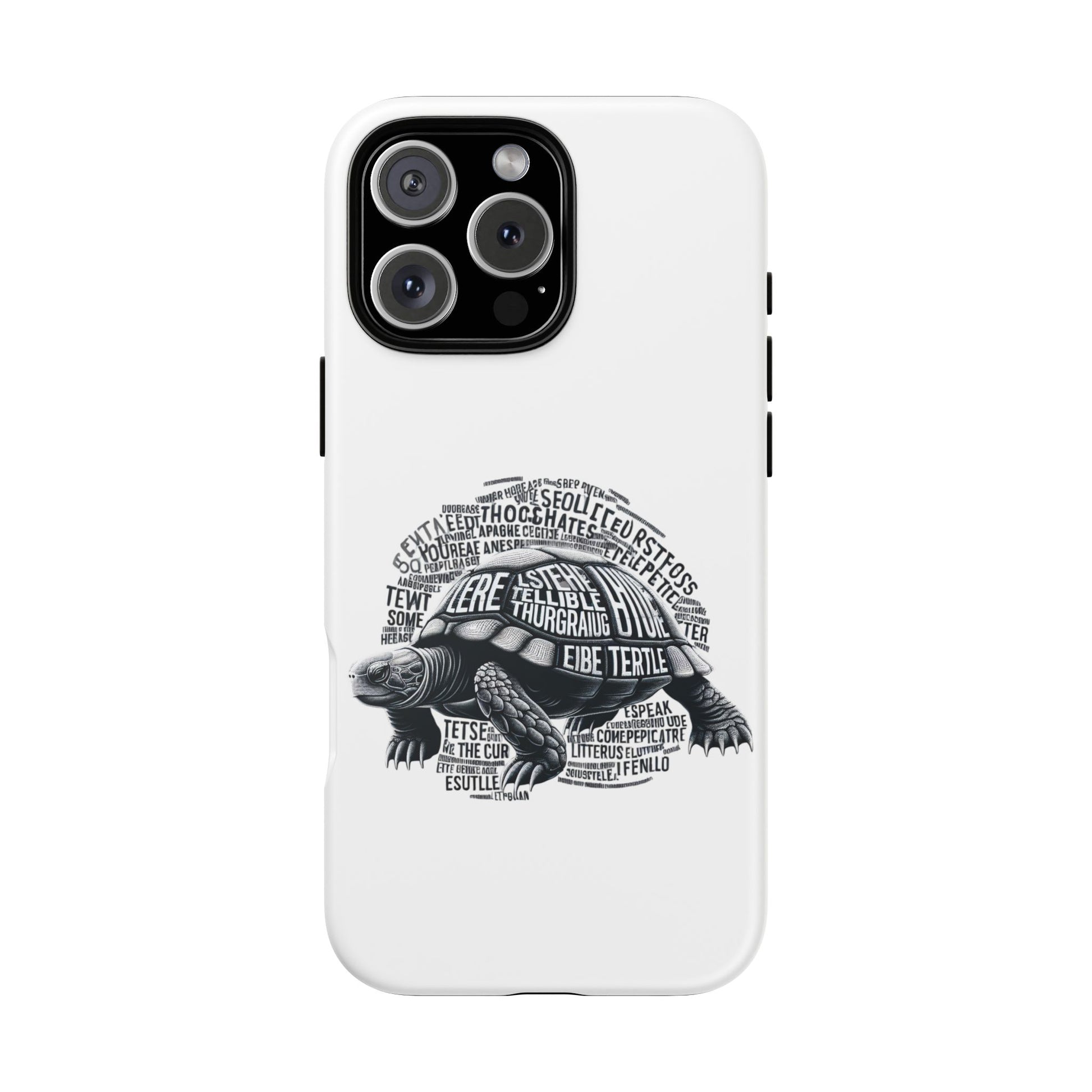 Turtle Phone Case with Inspirational Words | Tough Cases, Unique Gift, Nature Lover, Eco-Friendly, Phone Accessories
