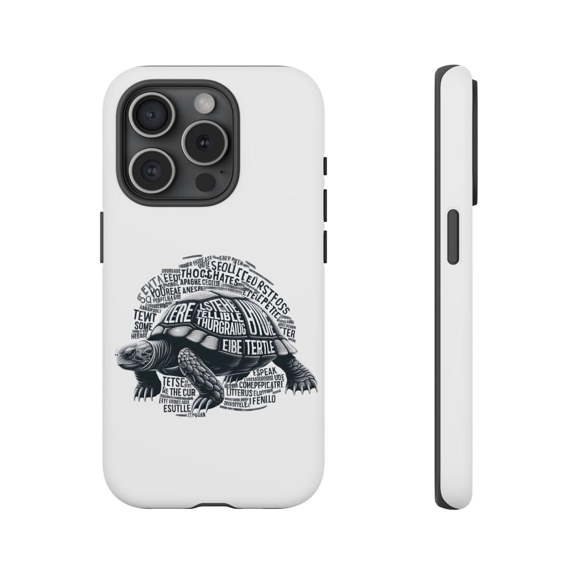 Turtle Phone Case with Inspirational Words | Tough Cases, Unique Gift, Nature Lover, Eco-Friendly, Phone Accessories