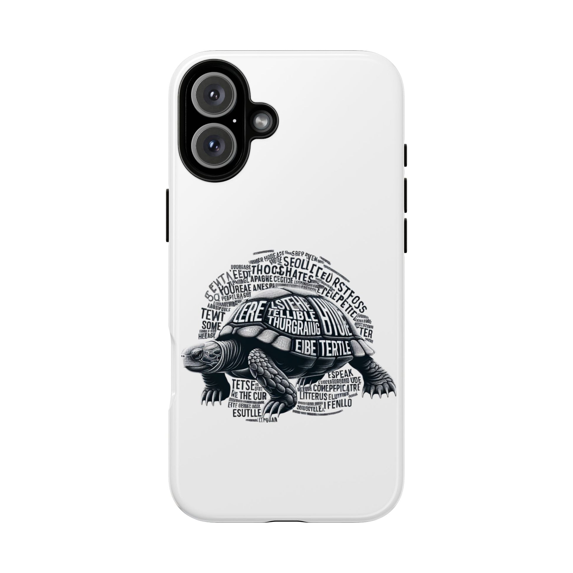 Turtle Phone Case with Inspirational Words | Tough Cases, Unique Gift, Nature Lover, Eco-Friendly, Phone Accessories