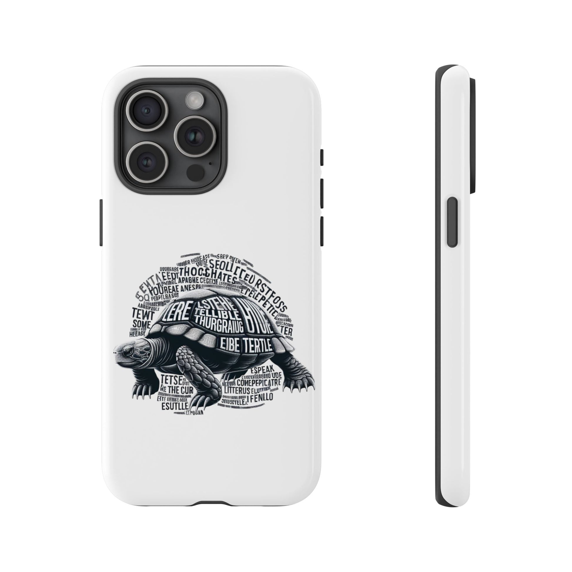 Turtle Phone Case with Inspirational Words | Tough Cases, Unique Gift, Nature Lover, Eco-Friendly, Phone Accessories