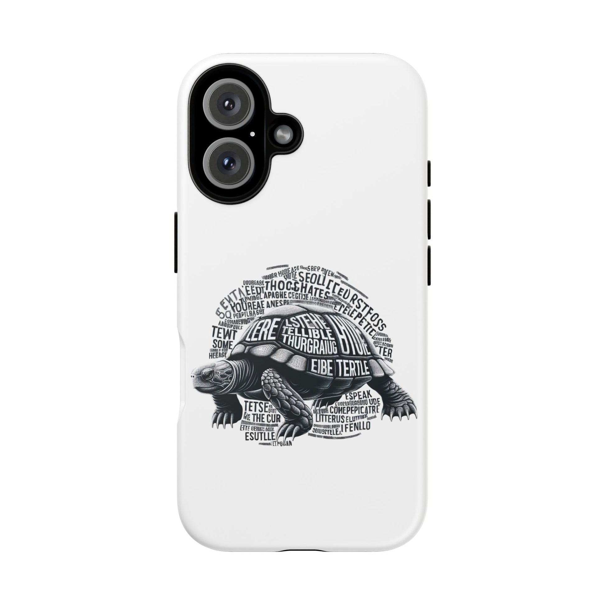 Turtle Phone Case with Inspirational Words | Tough Cases, Unique Gift, Nature Lover, Eco-Friendly, Phone Accessories