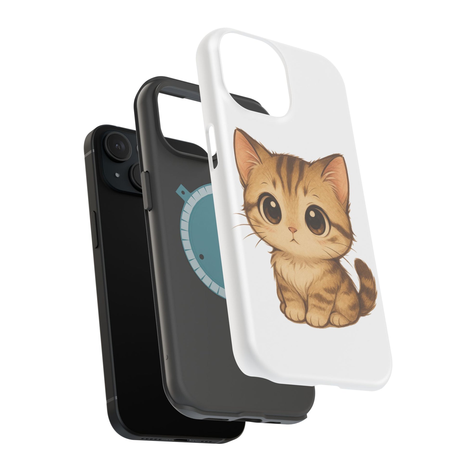 Cute Cat Magnetic iPhone 16 pro max Case – Kawaii Design for Cat Lovers, Unique Gifts for Pet Owners