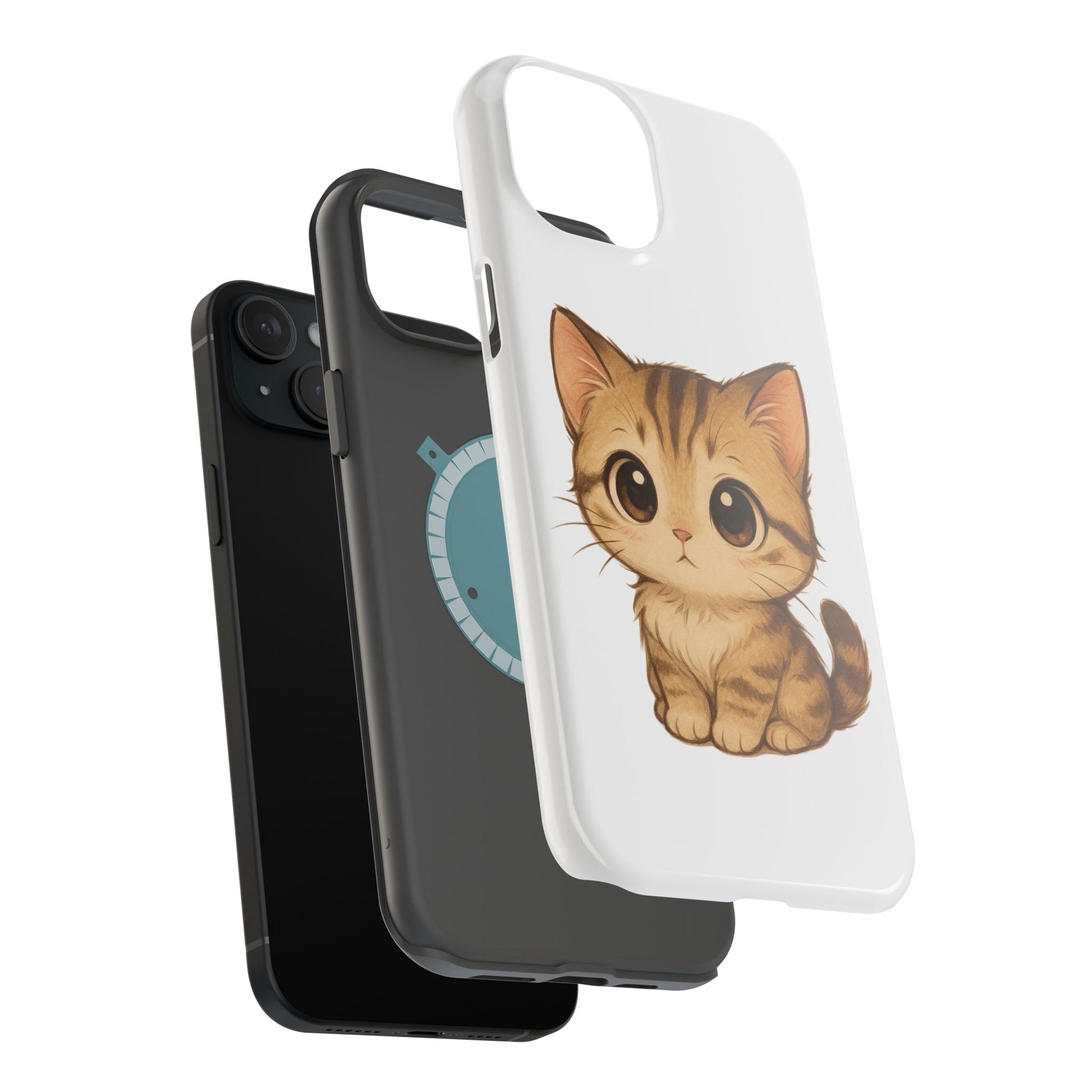 Cute Cat Magnetic iPhone 16 pro max Case – Kawaii Design for Cat Lovers, Unique Gifts for Pet Owners
