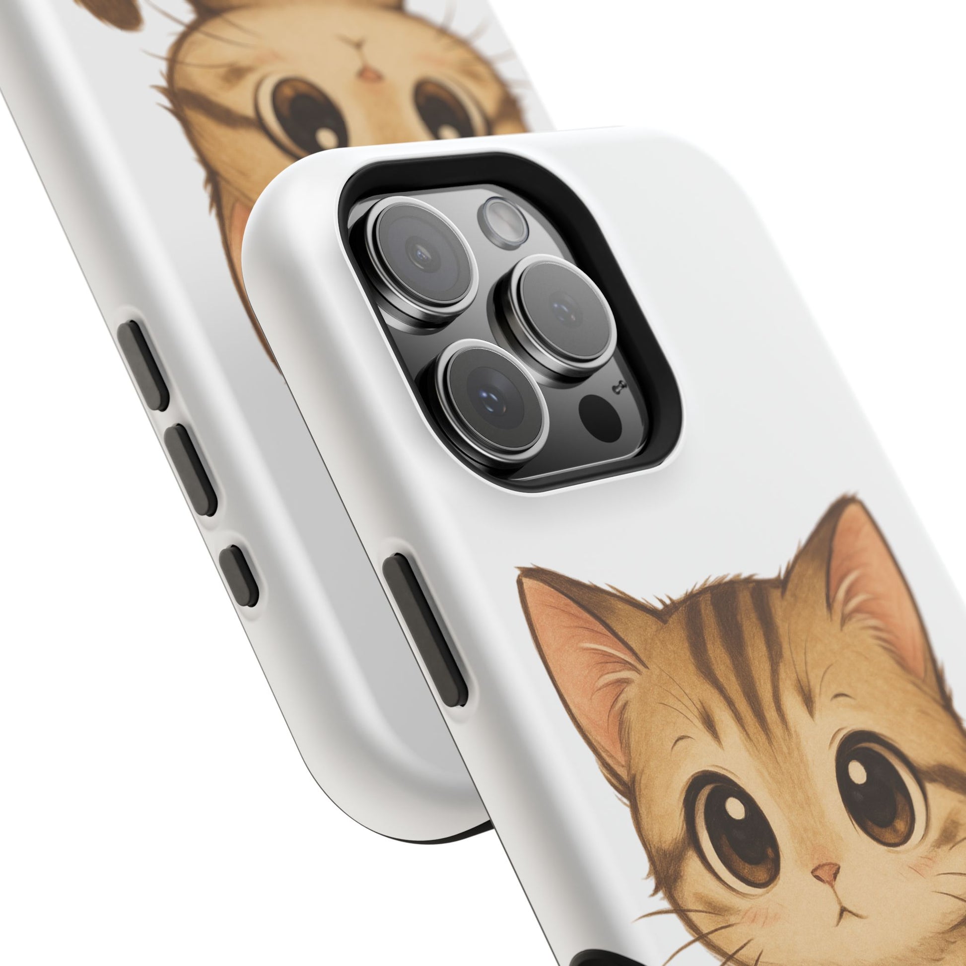 Cute Cat Magnetic iPhone 16 pro max Case – Kawaii Design for Cat Lovers, Unique Gifts for Pet Owners