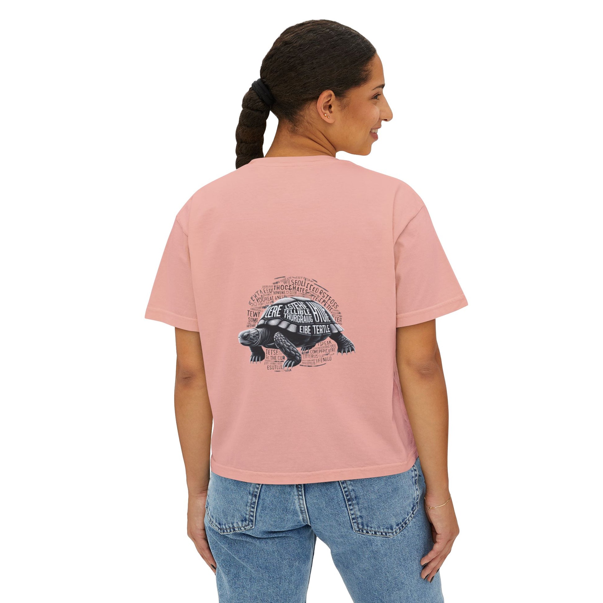 Fun Shell Yeah Women's Boxy Tee, Graphic Tee, Turtle Shirt, Animal Lover Gift, Casual Summer Top