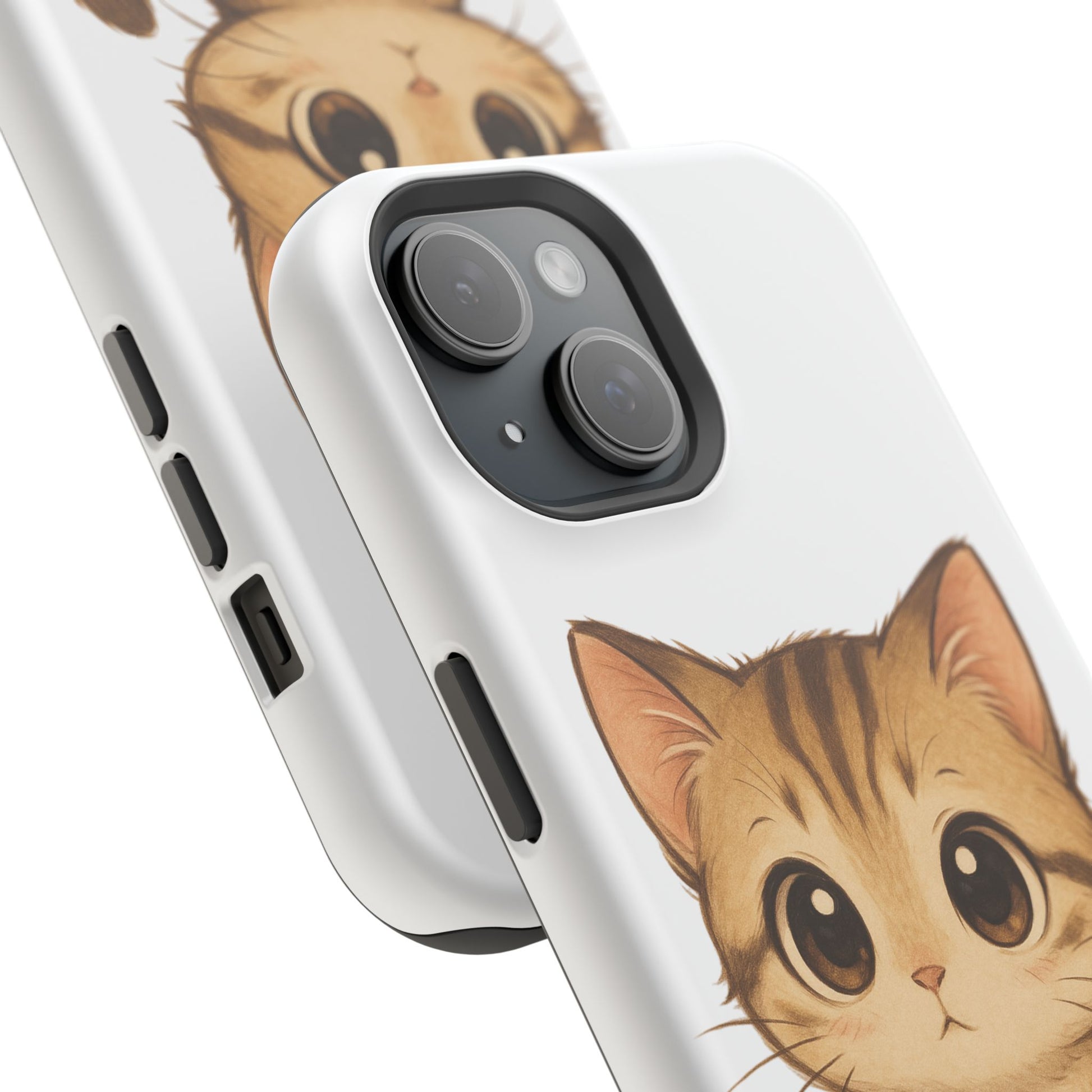 Cute Cat Magnetic iPhone 16 pro max Case – Kawaii Design for Cat Lovers, Unique Gifts for Pet Owners