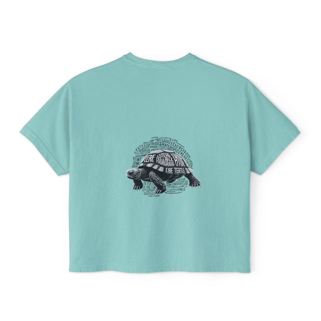 Fun Shell Yeah Women's Boxy Tee, Graphic Tee, Turtle Shirt, Animal Lover Gift, Casual Summer Top