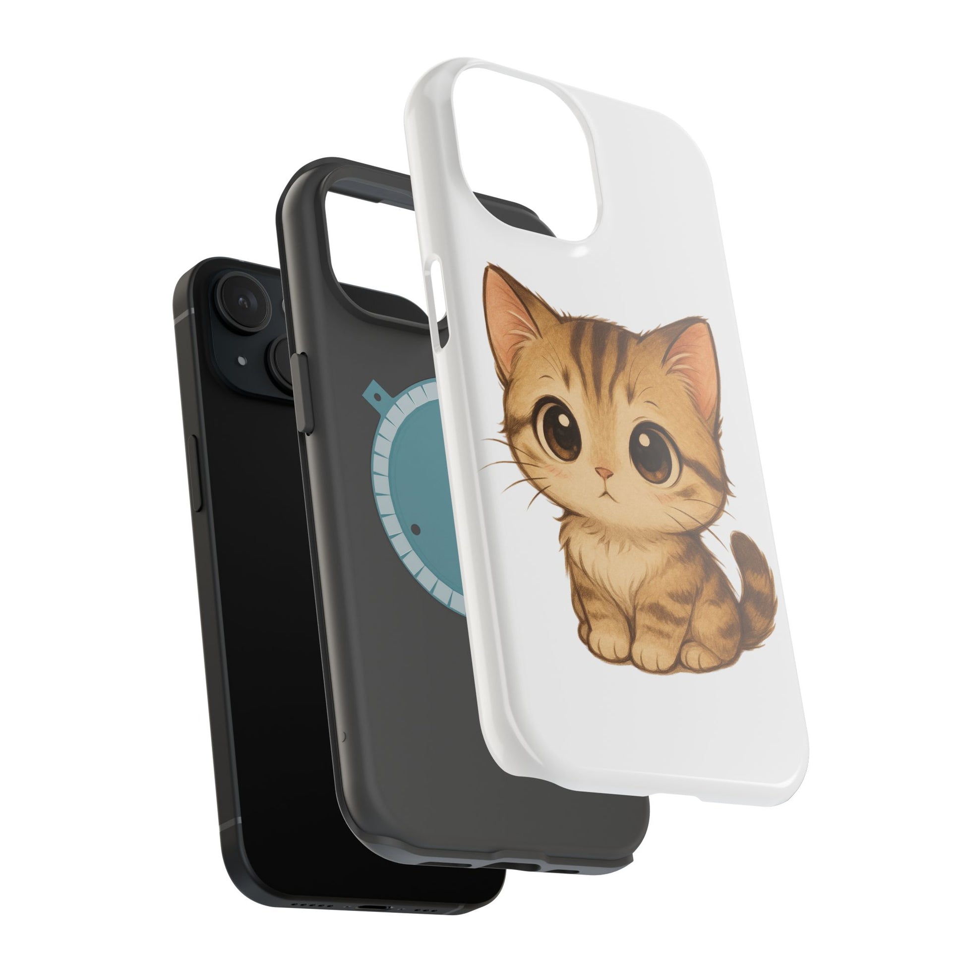 Cute Cat Magnetic iPhone 16 pro max Case – Kawaii Design for Cat Lovers, Unique Gifts for Pet Owners