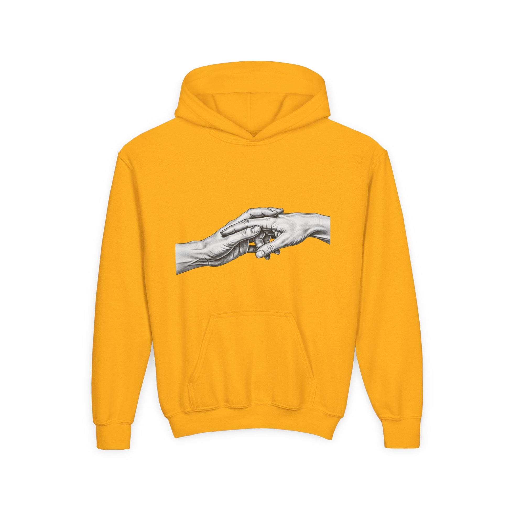 Unified Hands Youth Hoodie - Inspirational Sweatshirt, Gift for Teens, Cozy Lounge Wear, Unique Animal Lover Hoodie, Art-Inspired Apparel