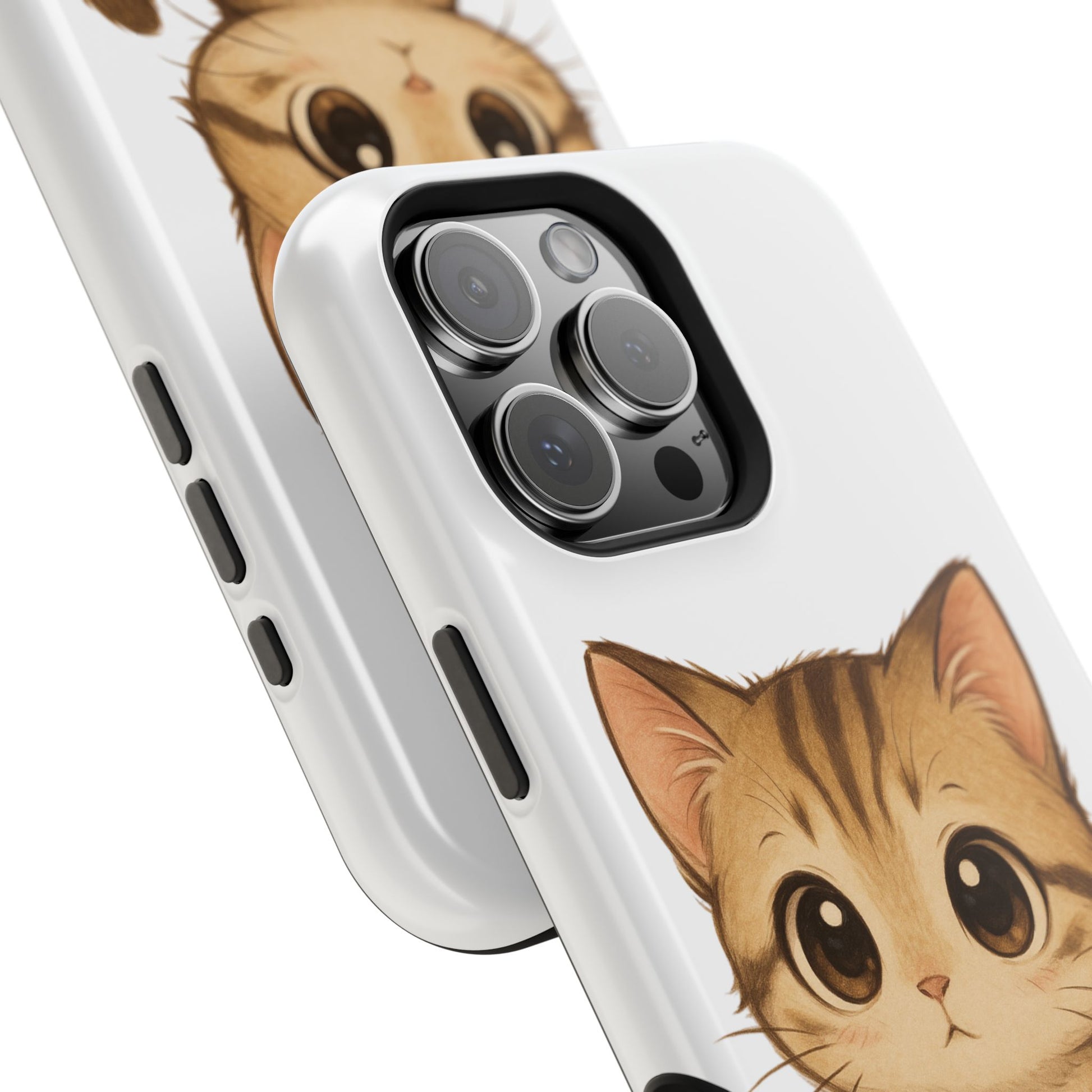 Cute Cat Magnetic iPhone 16 pro max Case – Kawaii Design for Cat Lovers, Unique Gifts for Pet Owners