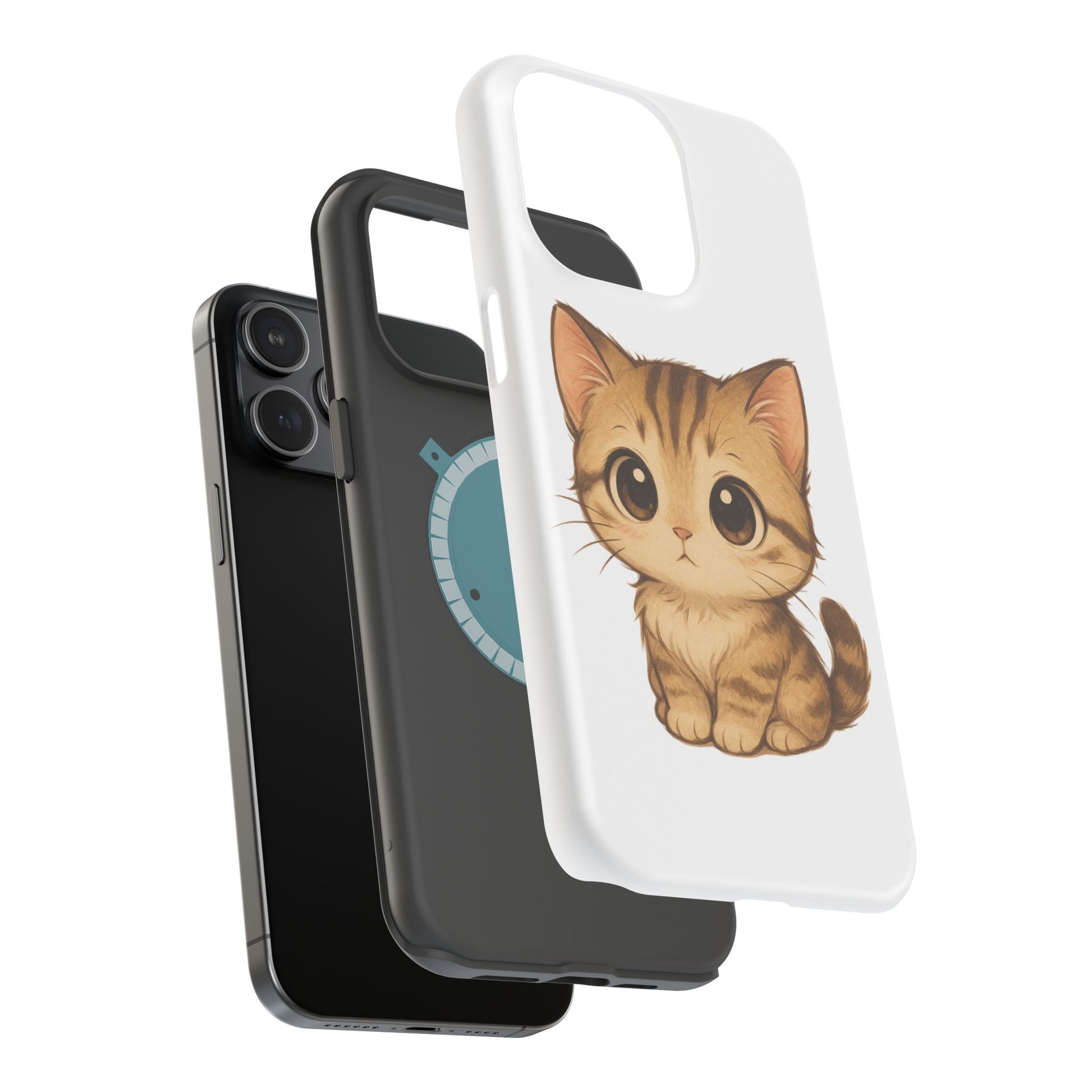Cute Cat Magnetic iPhone 16 pro max Case – Kawaii Design for Cat Lovers, Unique Gifts for Pet Owners