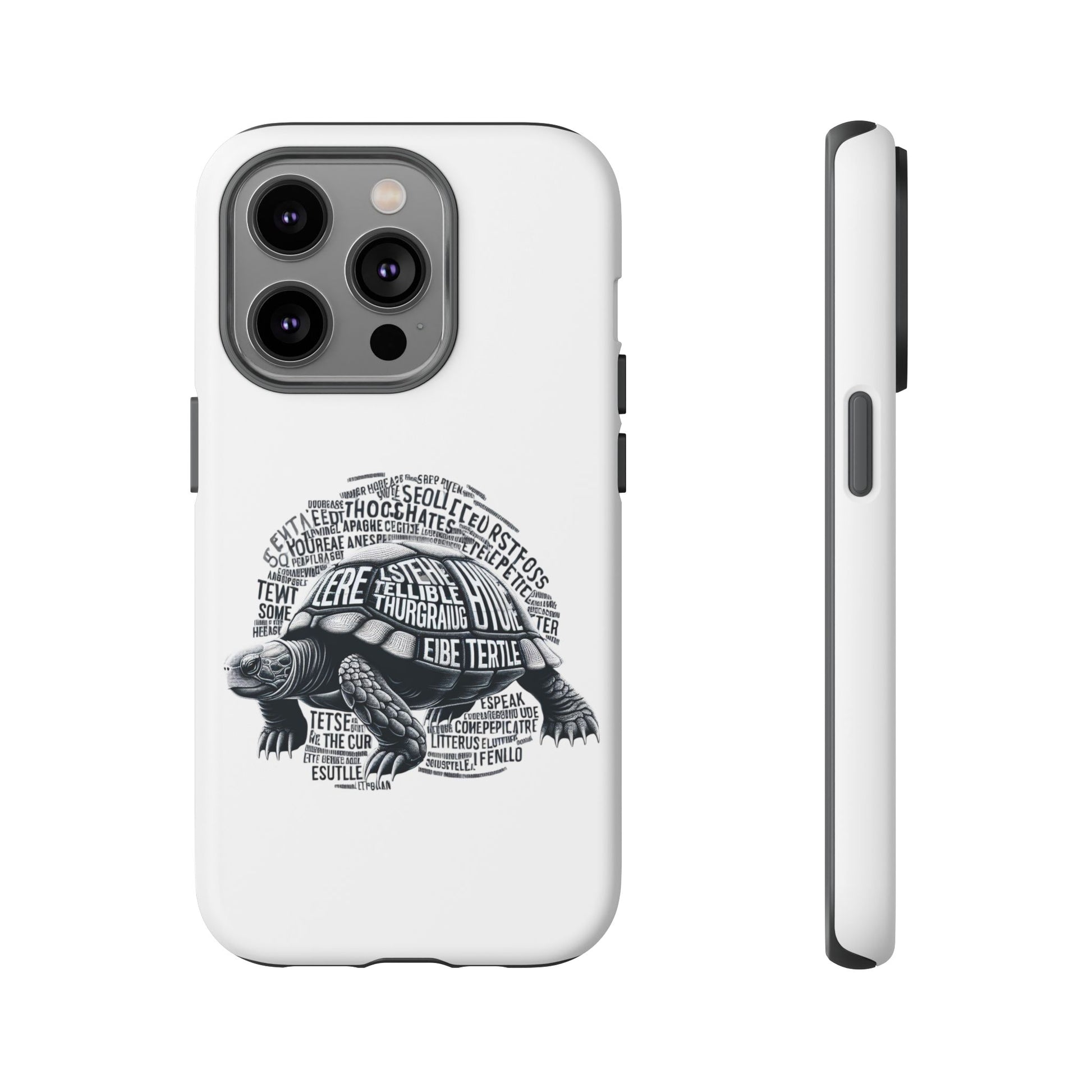 Turtle Phone Case with Inspirational Words | Tough Cases, Unique Gift, Nature Lover, Eco-Friendly, Phone Accessories