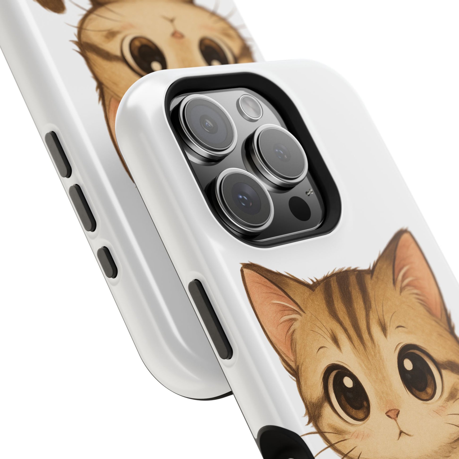 Cute Cat Magnetic iPhone 16 pro max Case – Kawaii Design for Cat Lovers, Unique Gifts for Pet Owners
