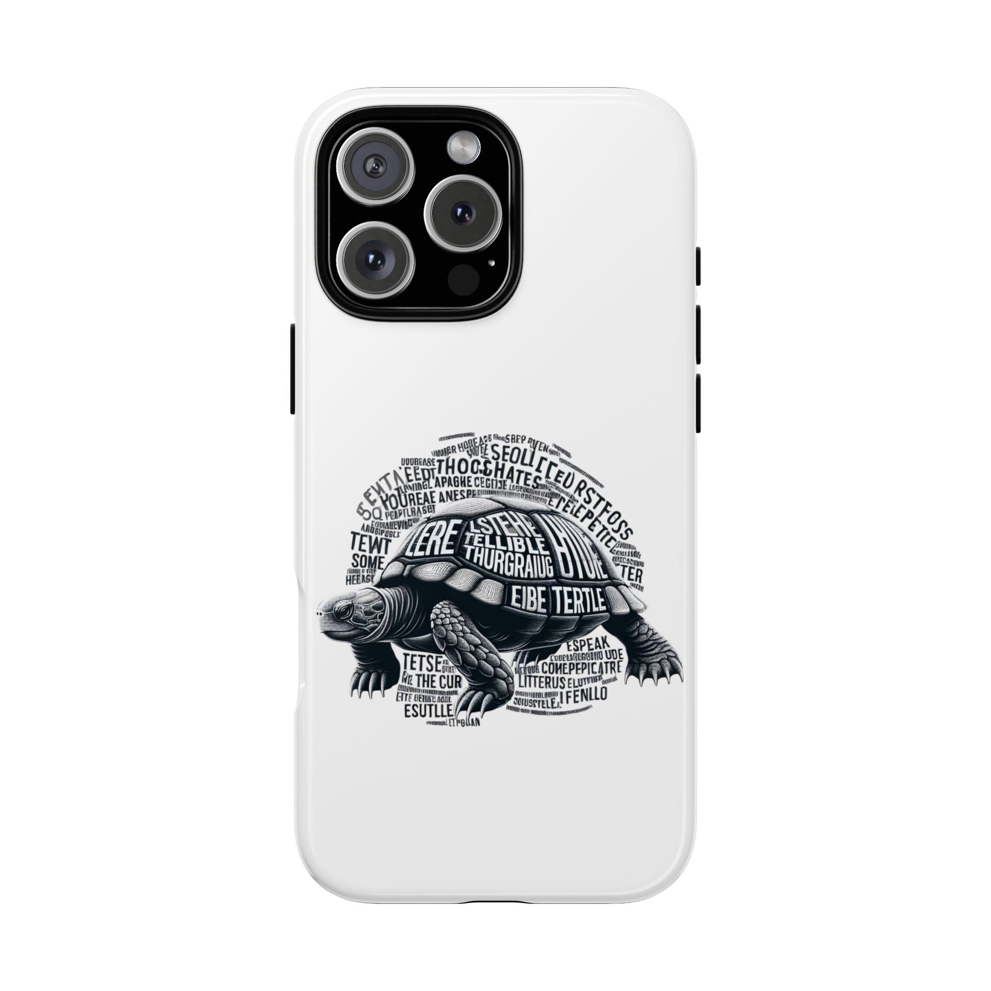 Turtle Phone Case with Inspirational Words | Tough Cases, Unique Gift, Nature Lover, Eco-Friendly, Phone Accessories
