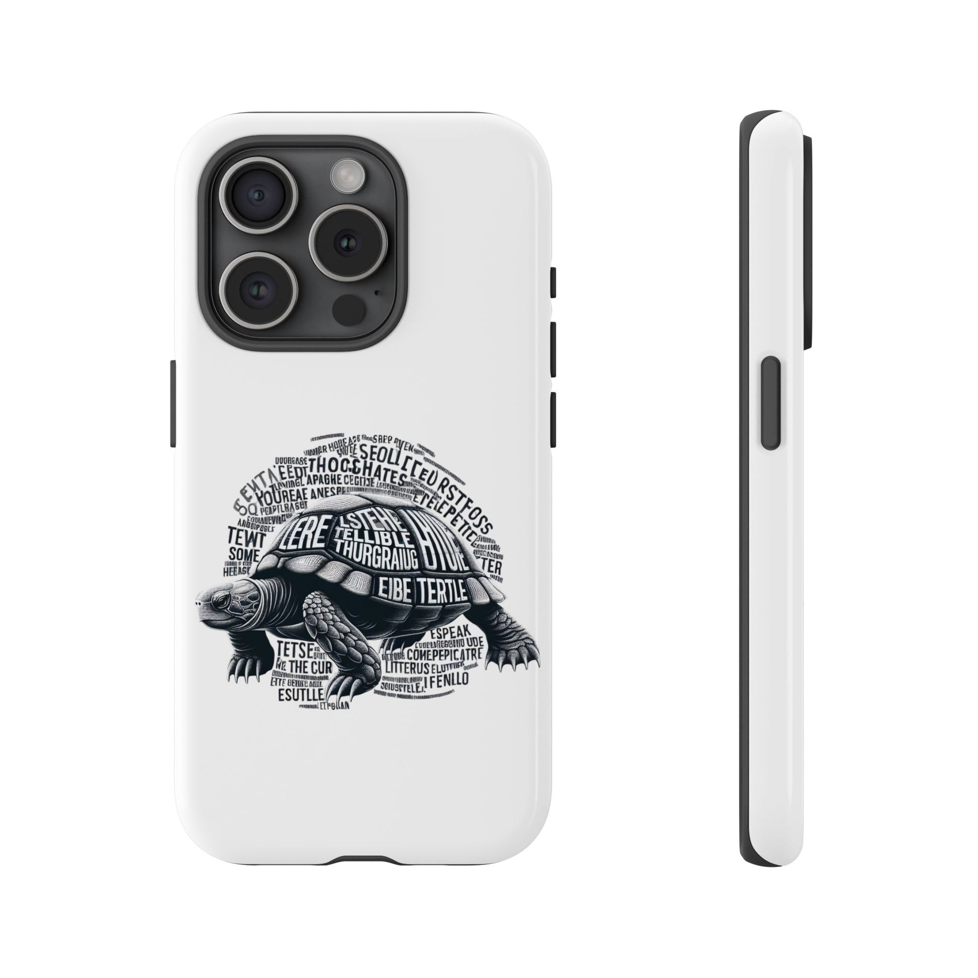 Turtle Phone Case with Inspirational Words | Tough Cases, Unique Gift, Nature Lover, Eco-Friendly, Phone Accessories