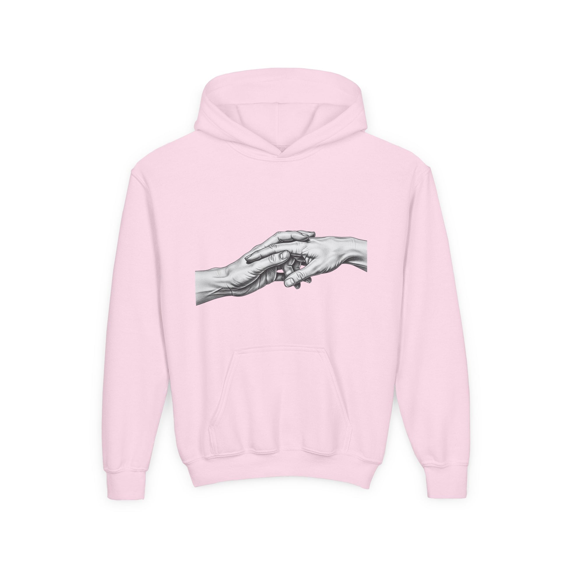 Unified Hands Youth Hoodie - Inspirational Sweatshirt, Gift for Teens, Cozy Lounge Wear, Unique Animal Lover Hoodie, Art-Inspired Apparel