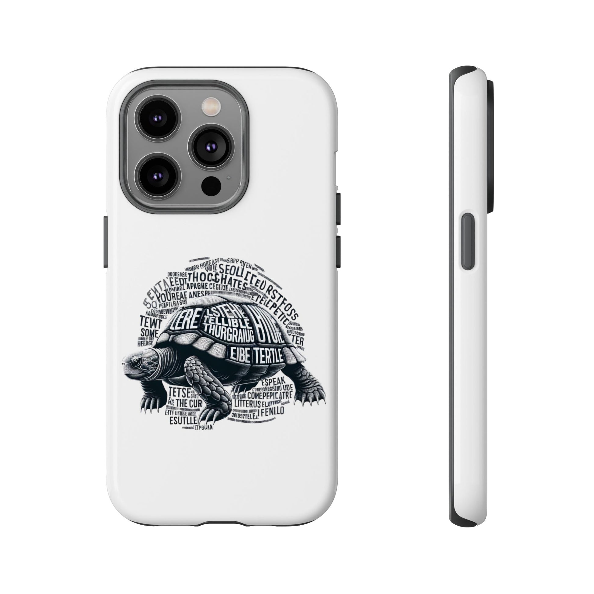 Turtle Phone Case with Inspirational Words | Tough Cases, Unique Gift, Nature Lover, Eco-Friendly, Phone Accessories