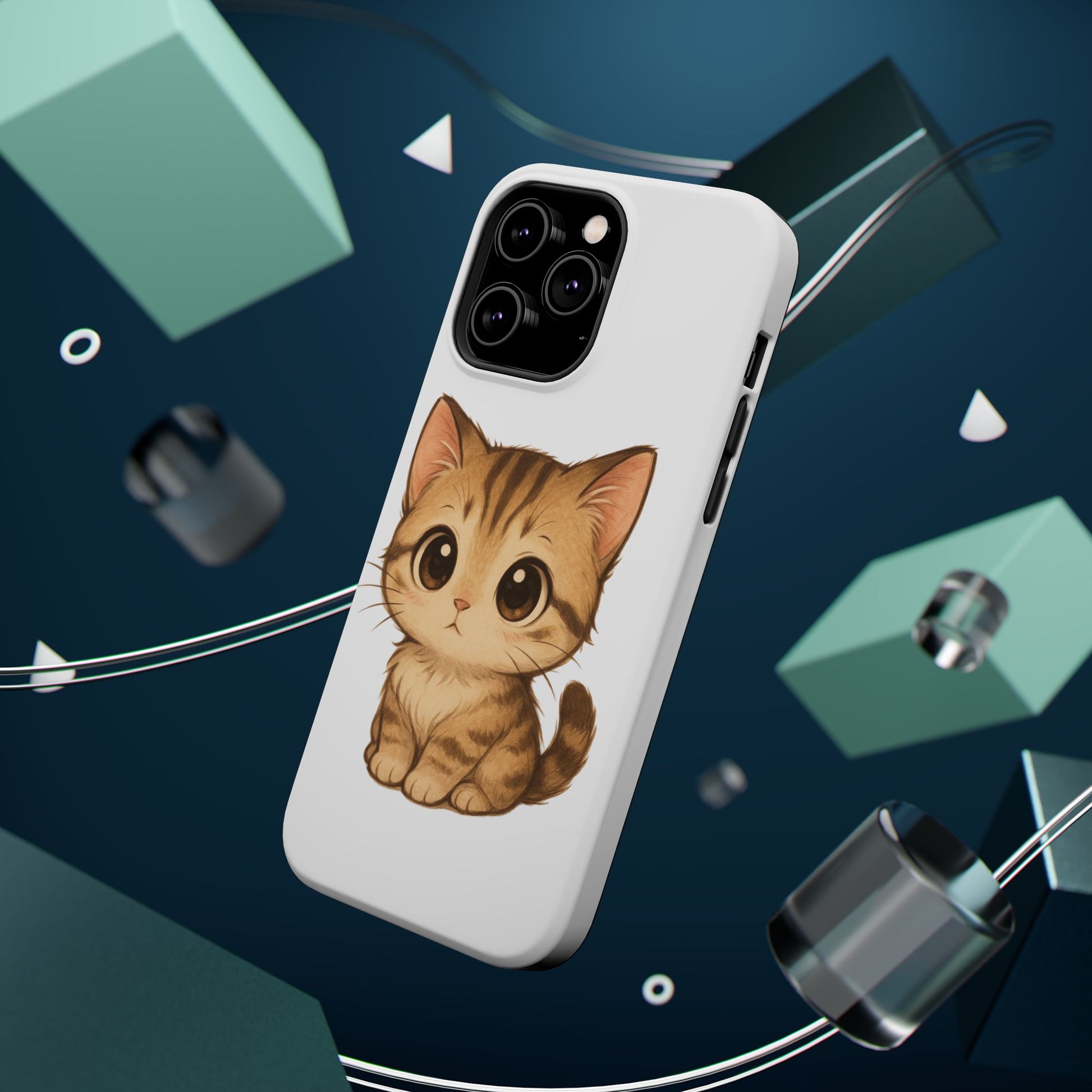 Cute Cat Magnetic iPhone 16 pro max Case – Kawaii Design for Cat Lovers, Unique Gifts for Pet Owners