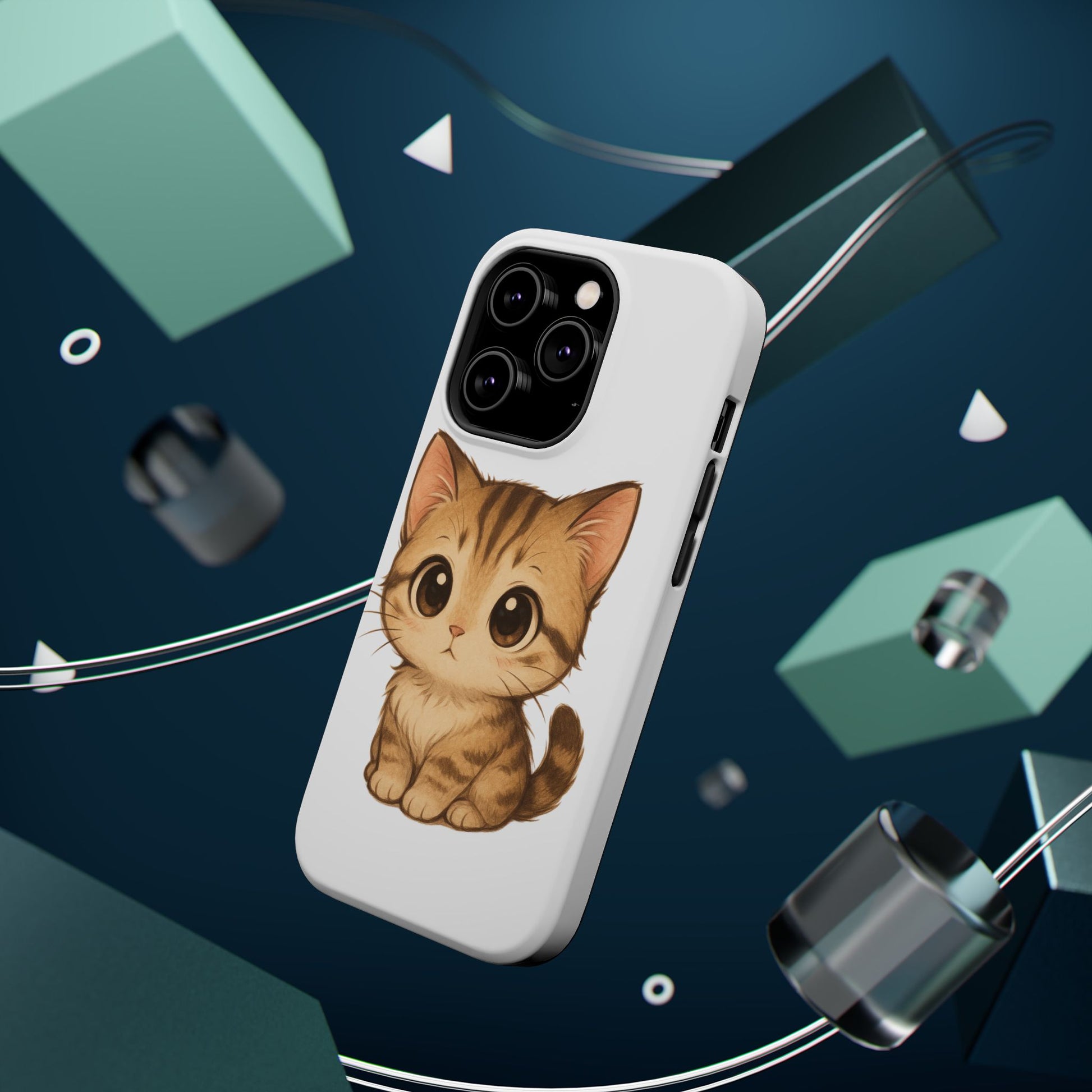 Cute Cat Magnetic iPhone 16 pro max Case – Kawaii Design for Cat Lovers, Unique Gifts for Pet Owners