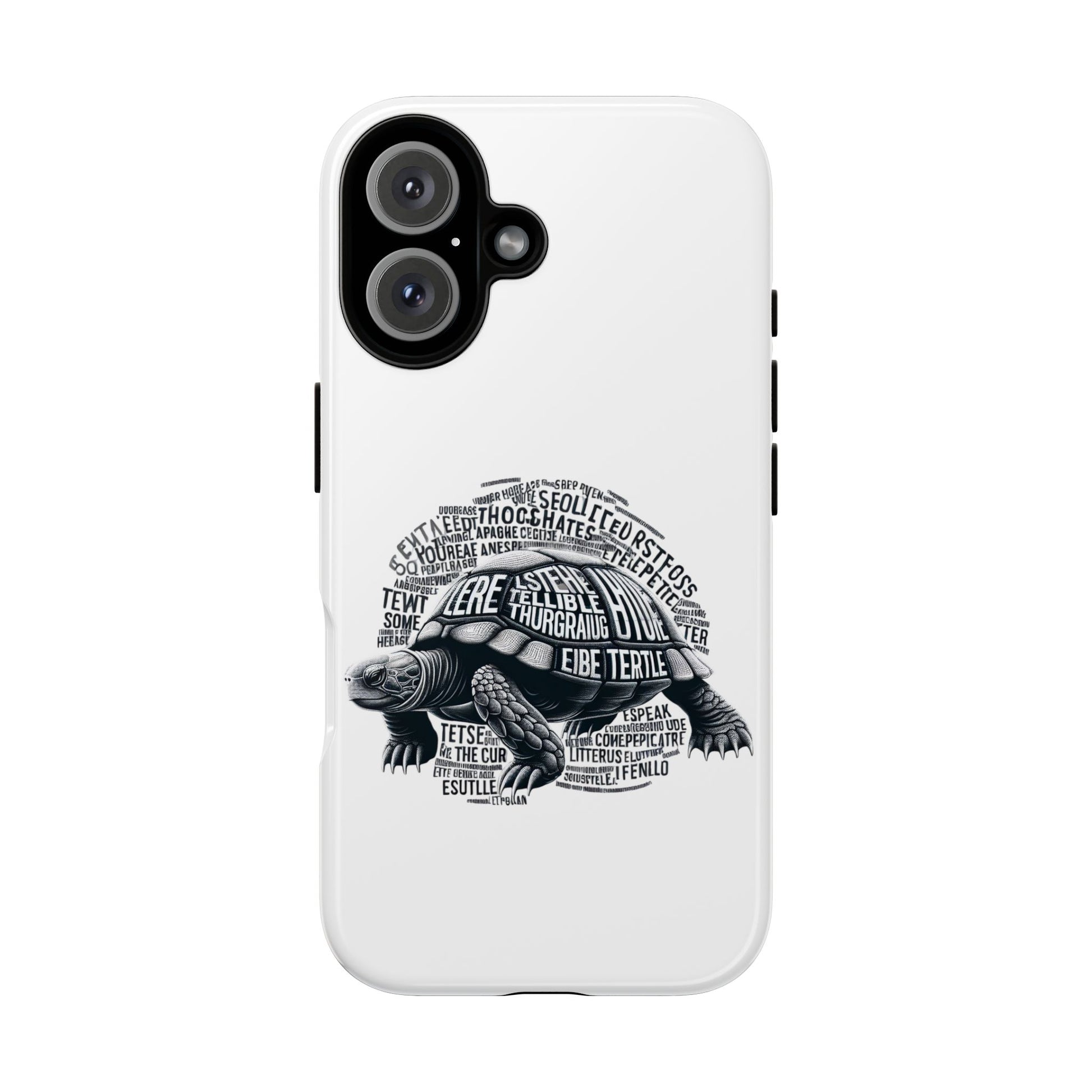 Turtle Phone Case with Inspirational Words | Tough Cases, Unique Gift, Nature Lover, Eco-Friendly, Phone Accessories