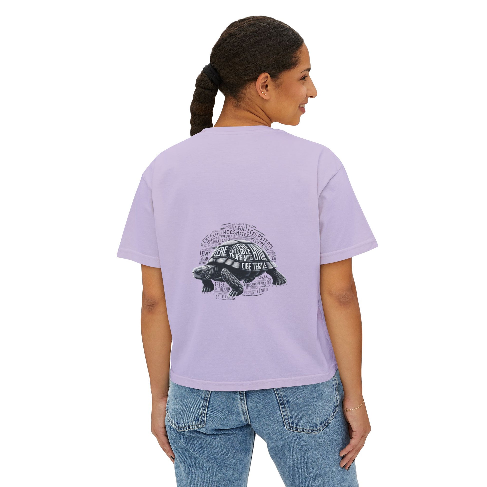 Fun Shell Yeah Women's Boxy Tee, Graphic Tee, Turtle Shirt, Animal Lover Gift, Casual Summer Top