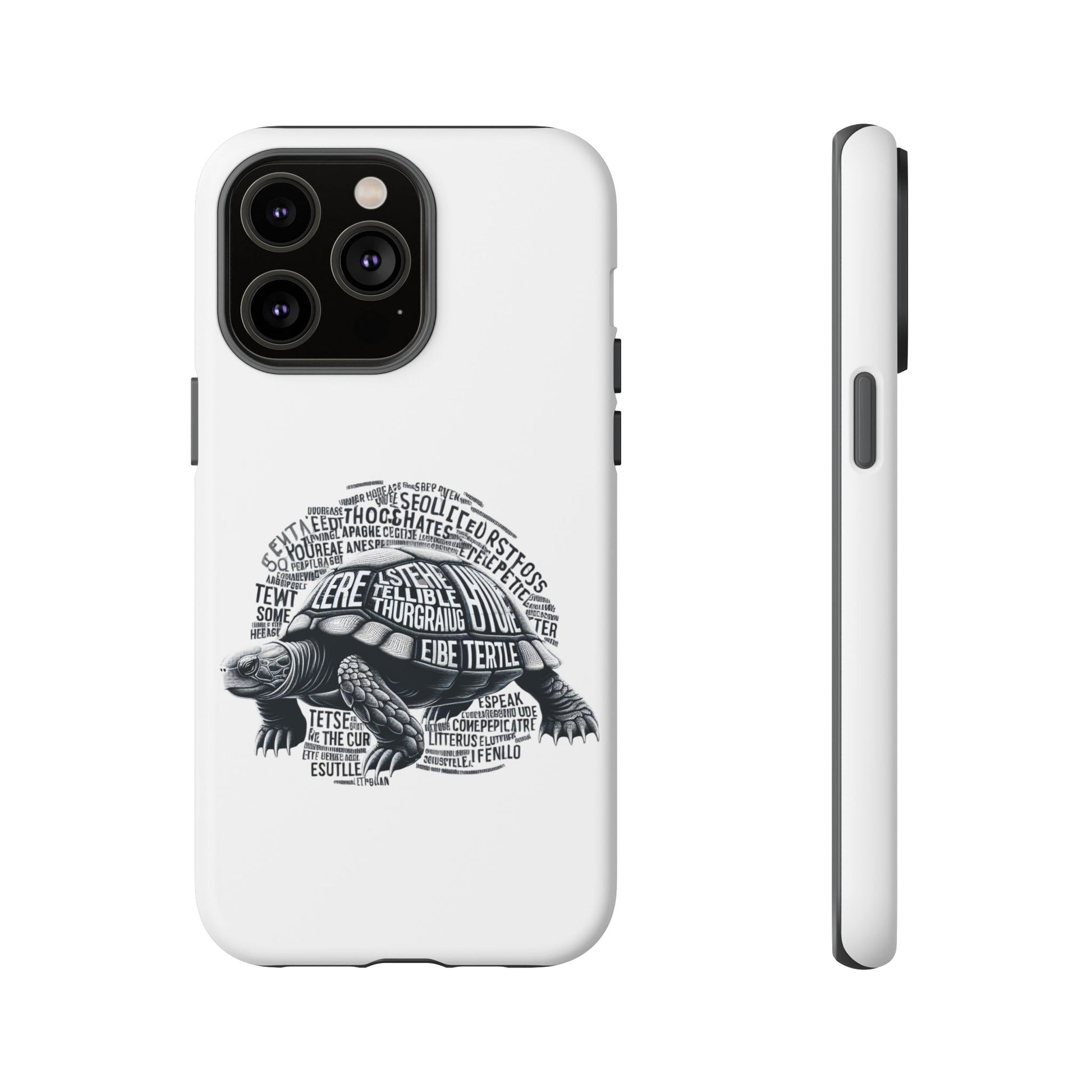Turtle Phone Case with Inspirational Words | Tough Cases, Unique Gift, Nature Lover, Eco-Friendly, Phone Accessories