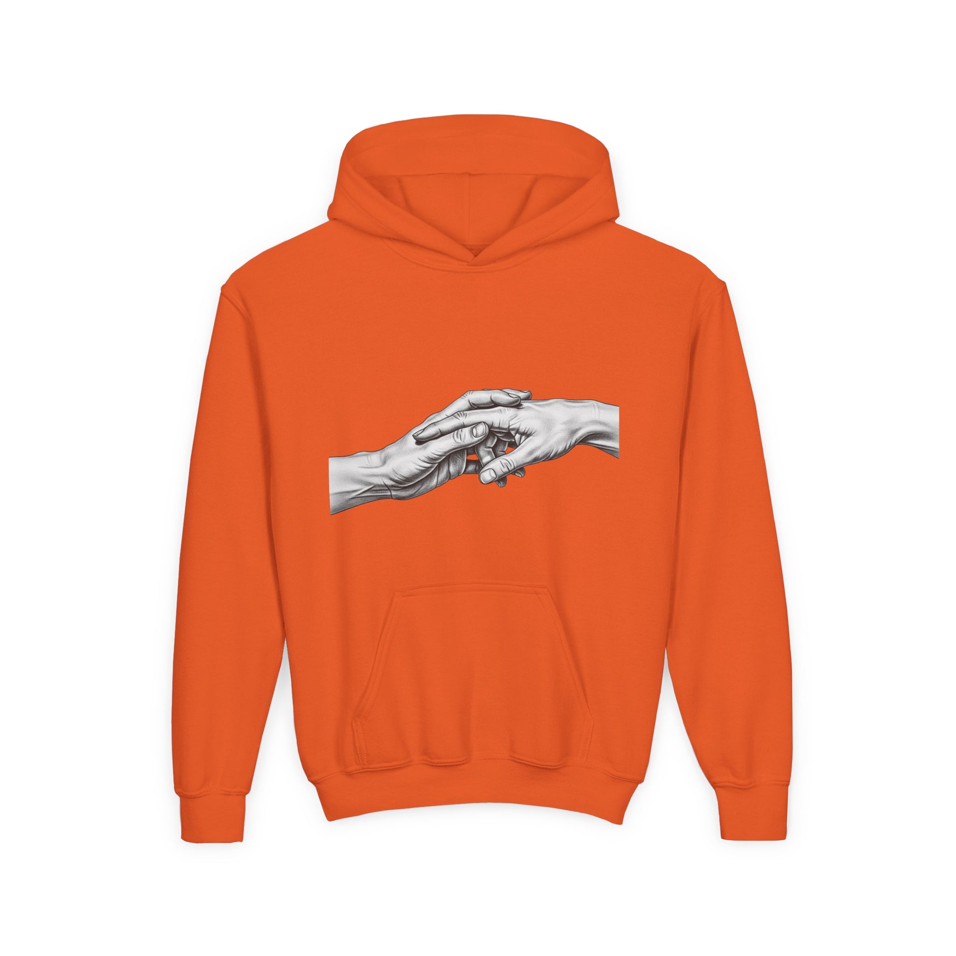 Unified Hands Youth Hoodie - Inspirational Sweatshirt, Gift for Teens, Cozy Lounge Wear, Unique Animal Lover Hoodie, Art-Inspired Apparel