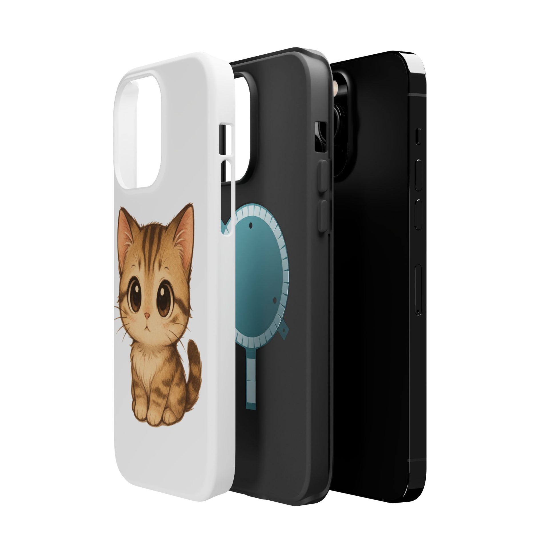 Cute Cat Magnetic iPhone 16 pro max Case – Kawaii Design for Cat Lovers, Unique Gifts for Pet Owners