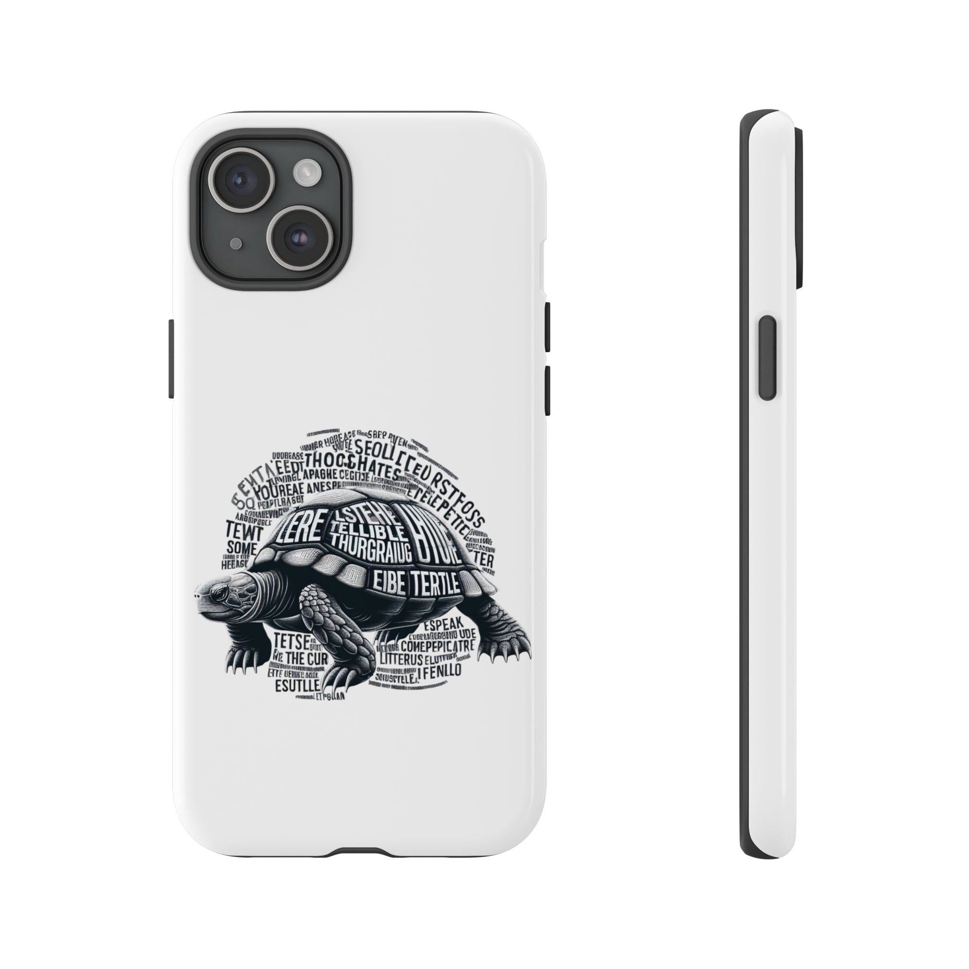Turtle Phone Case with Inspirational Words | Tough Cases, Unique Gift, Nature Lover, Eco-Friendly, Phone Accessories