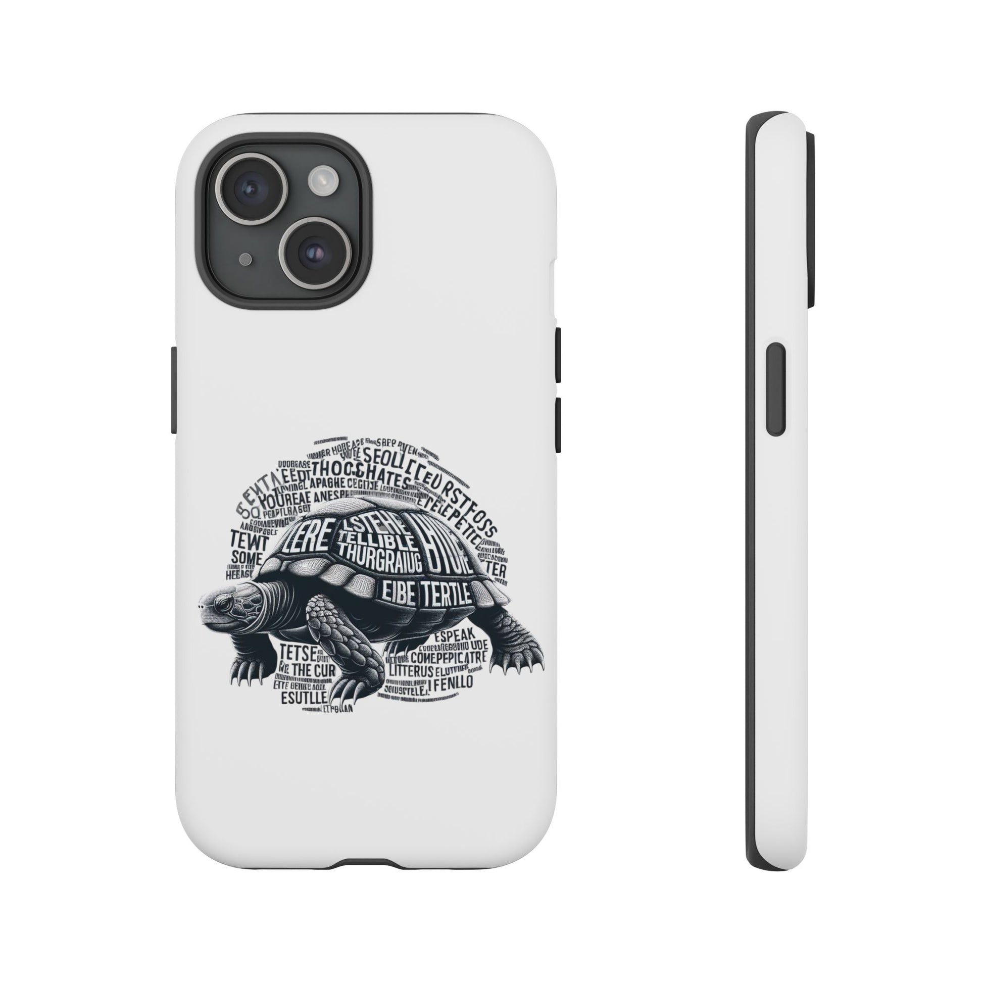 Turtle Phone Case with Inspirational Words | Tough Cases, Unique Gift, Nature Lover, Eco-Friendly, Phone Accessories